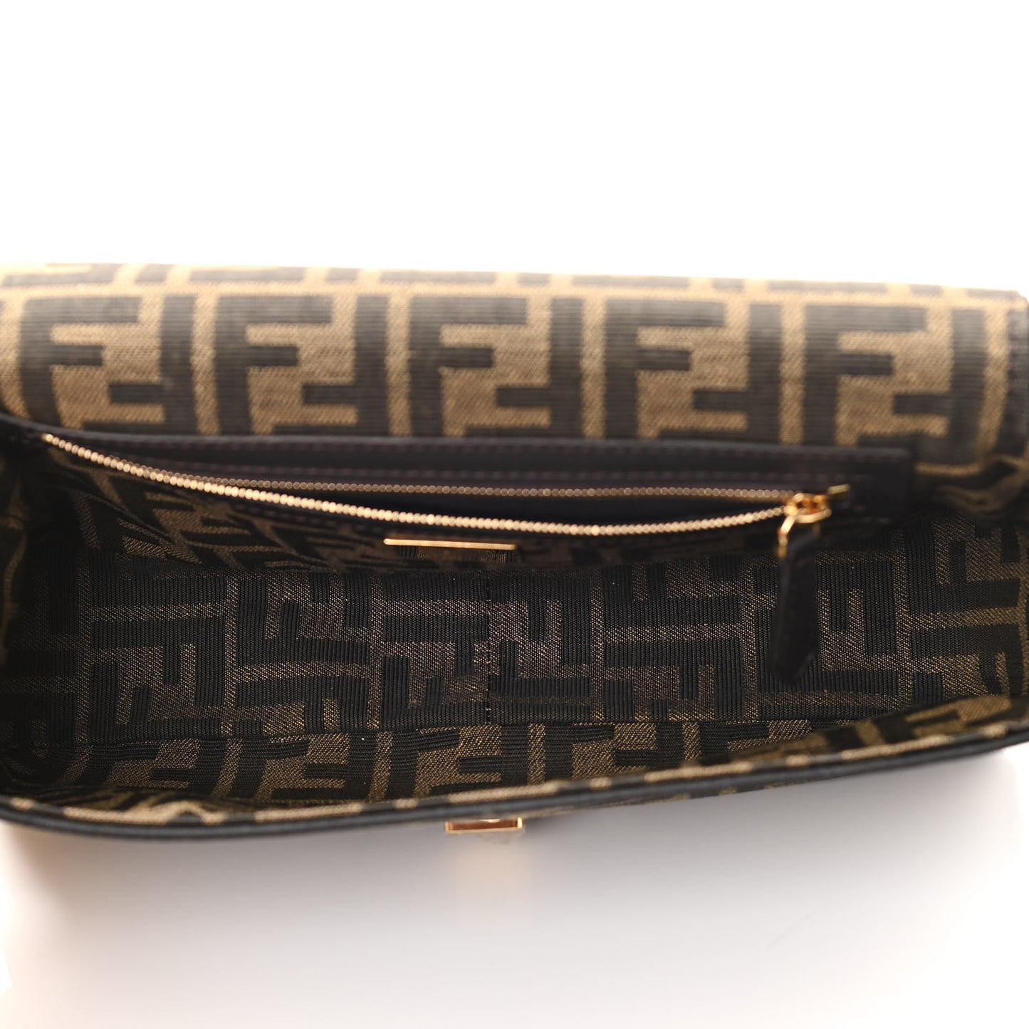 Fabric Jacquard FF 1974 Medium Baguette Tobacco Moro Black