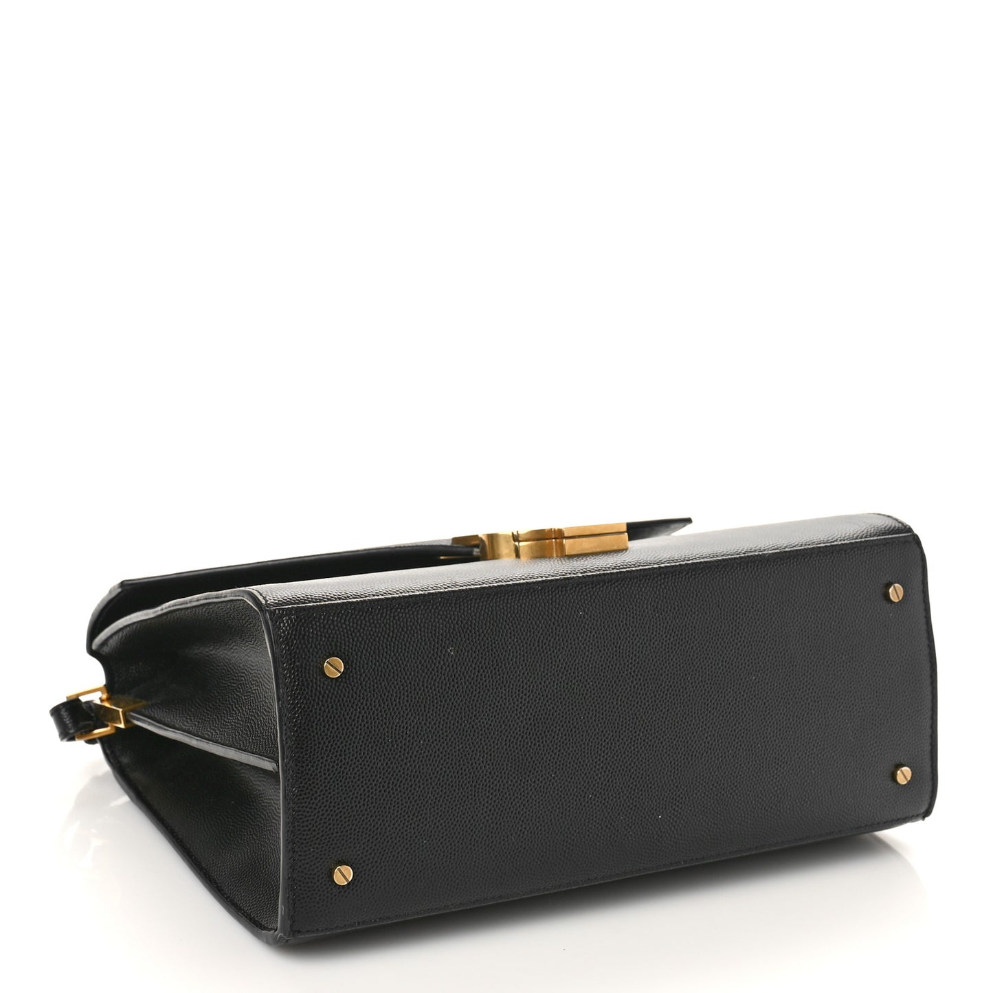 Grain de Poudre Medium Classic Monogram Cassandra Top Handle Black Rouge Legion