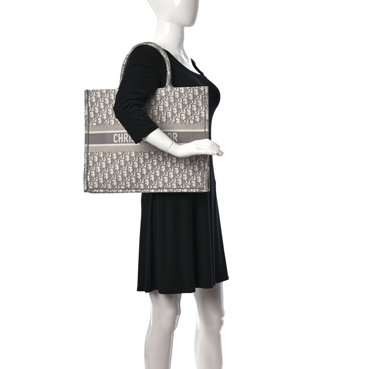 Oblique Large Book Tote Grey