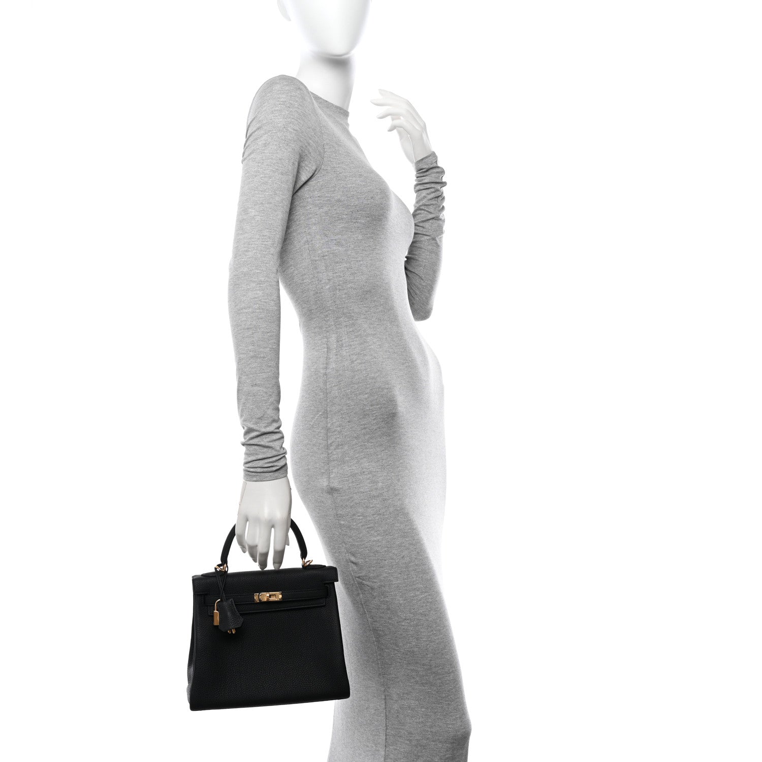 Hermes Togo Kelly Retourne 25 Black 2 of 11