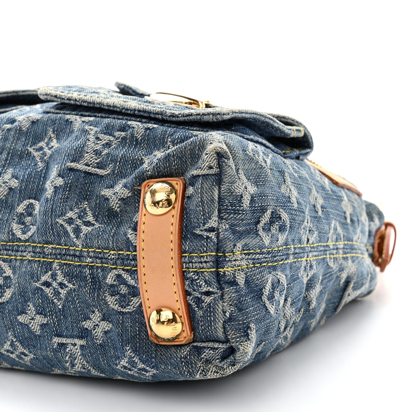 LOUIS VUITTON Monogram Denim Baggy PM Blue