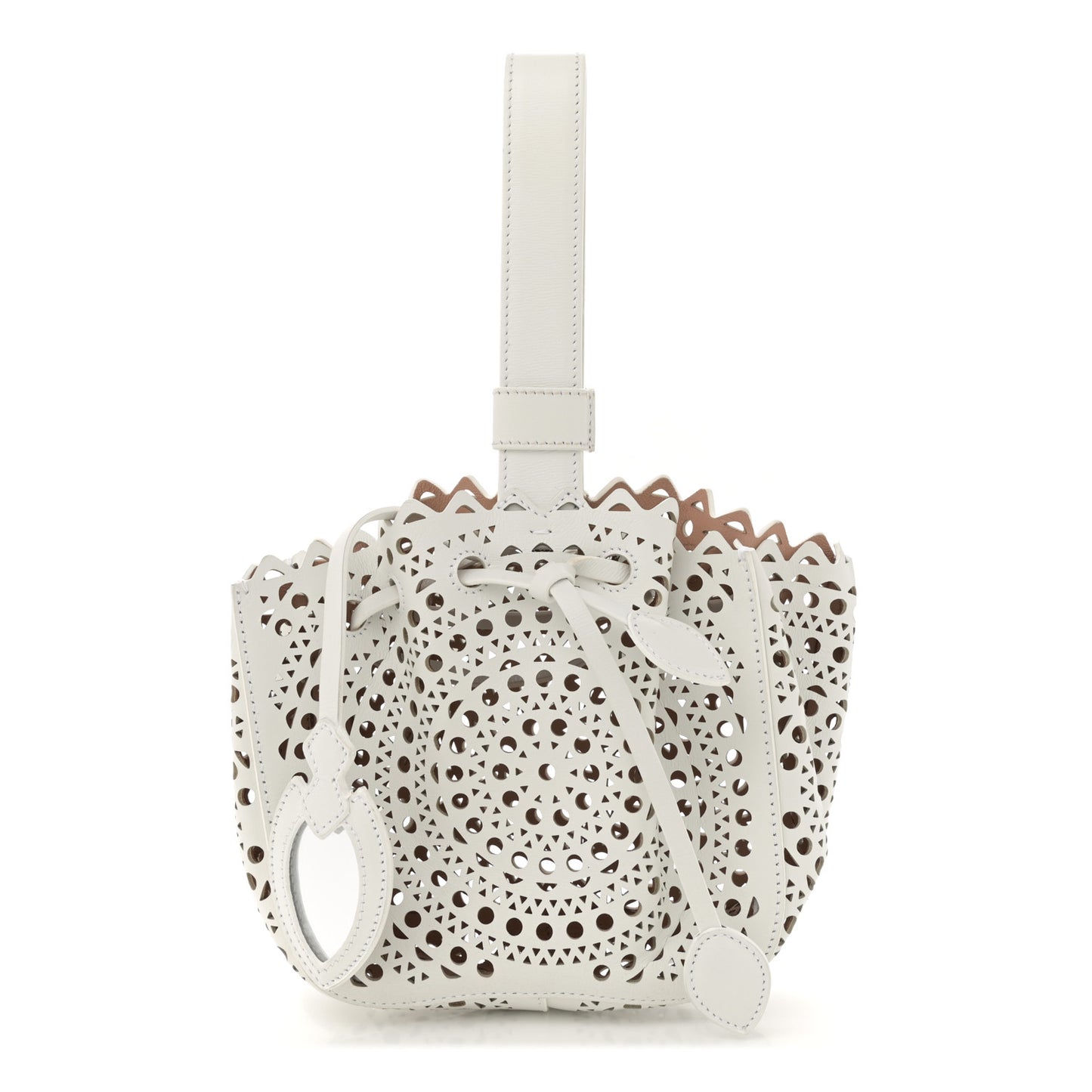 Lux Calfskin Vienne Rose-Marie 19 Bag White