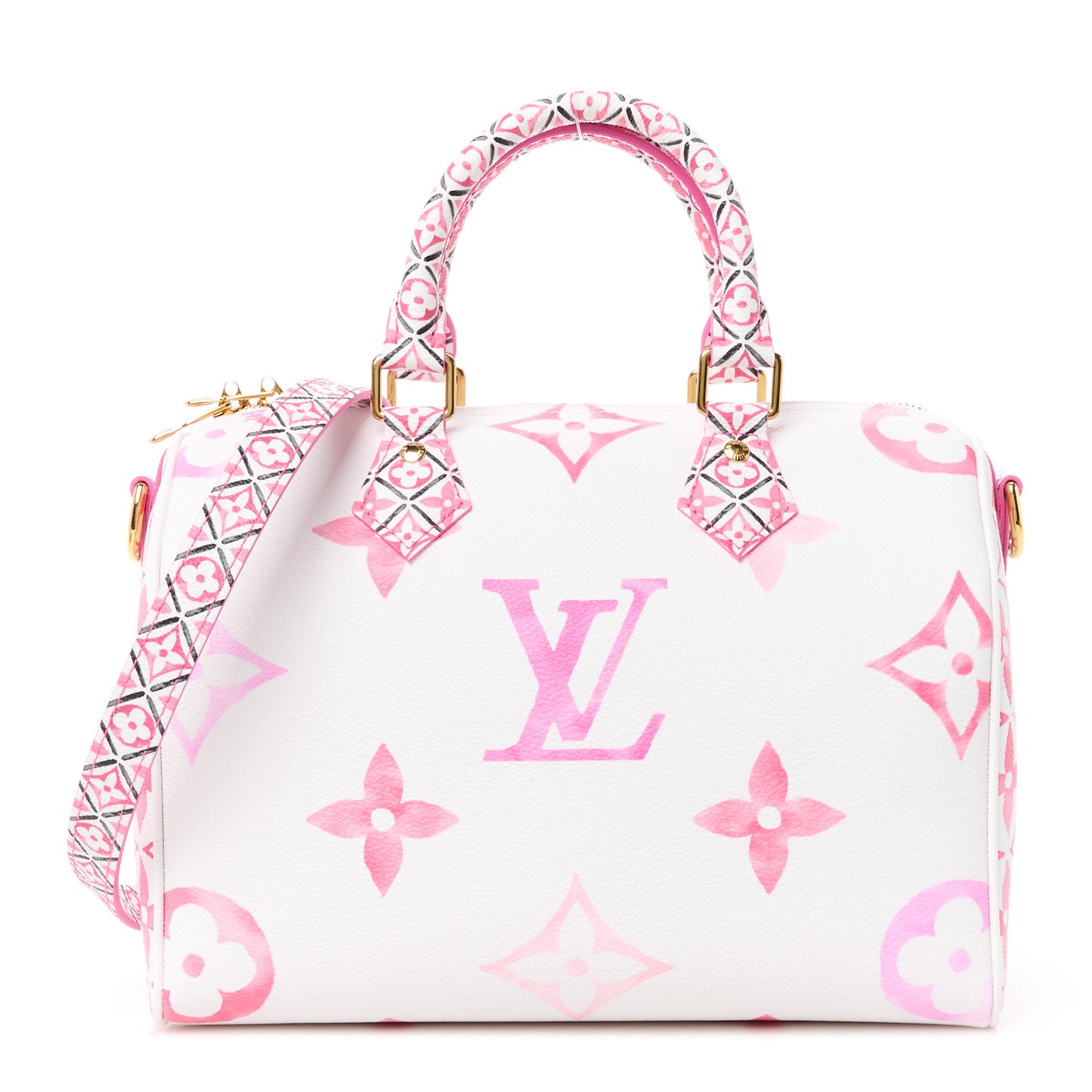 Monogram Giant By The Pool 2.0 Speedy Bandouliere 25 Rose