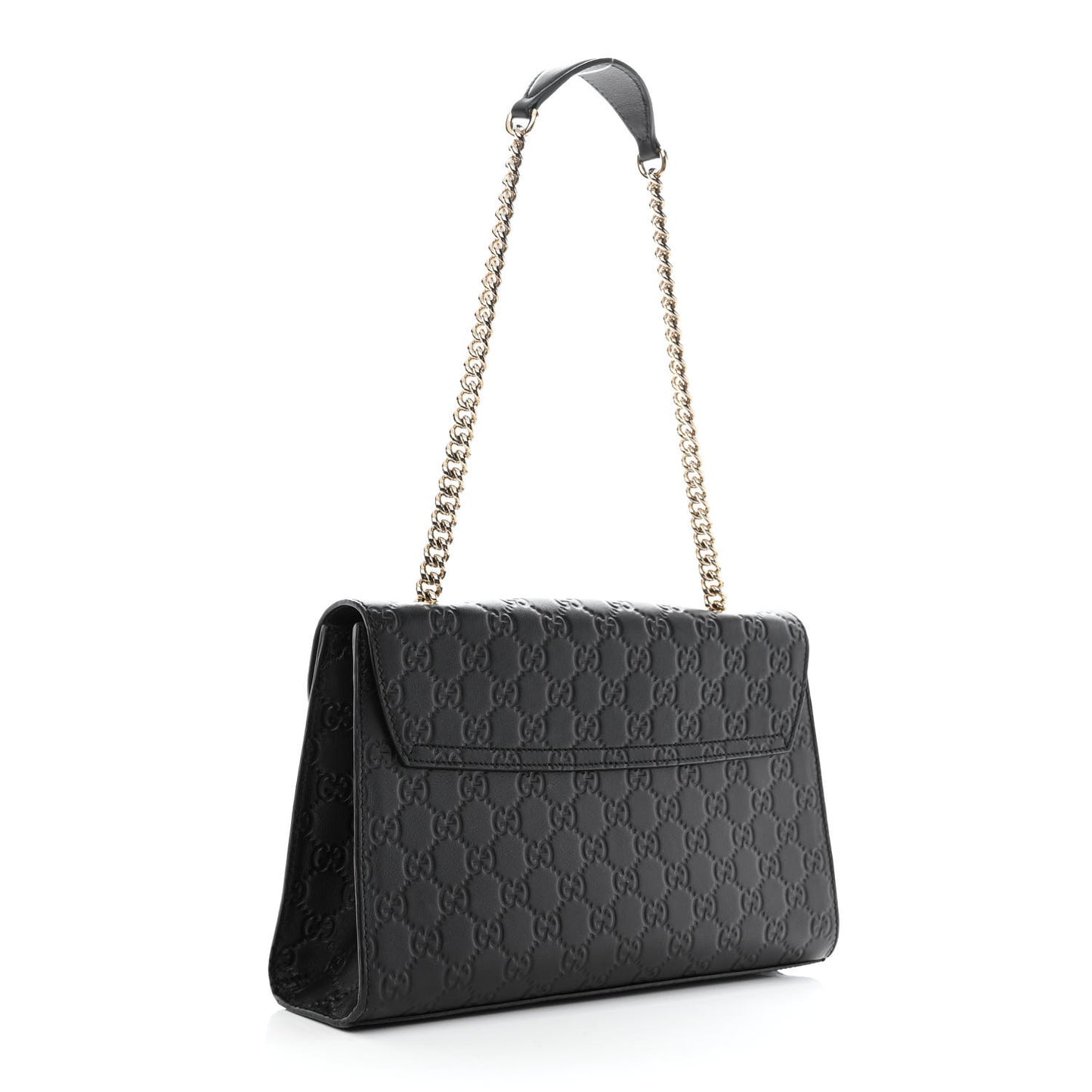 Guccissima Medium Emily Chain Shoulder Bag Black