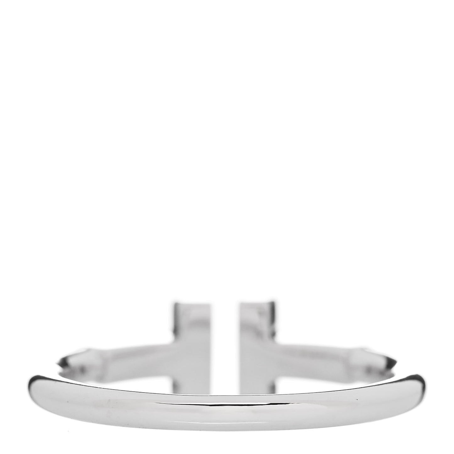 18K White Gold T Wire Ring 50 5.5