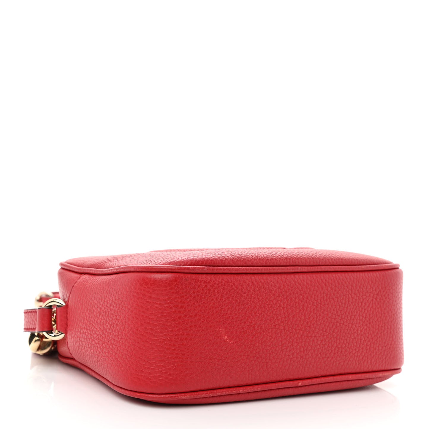 Pebbled Calfskin Small Soho Disco Bag Tabasco Red