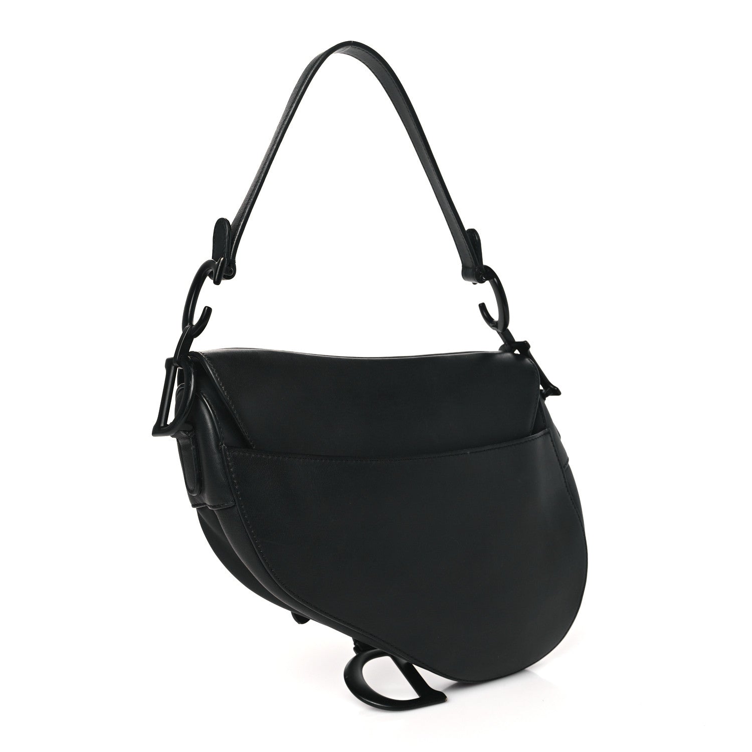 Christian Dior Ultra Matte Calfskin Saddle Bag Black 3 of 12