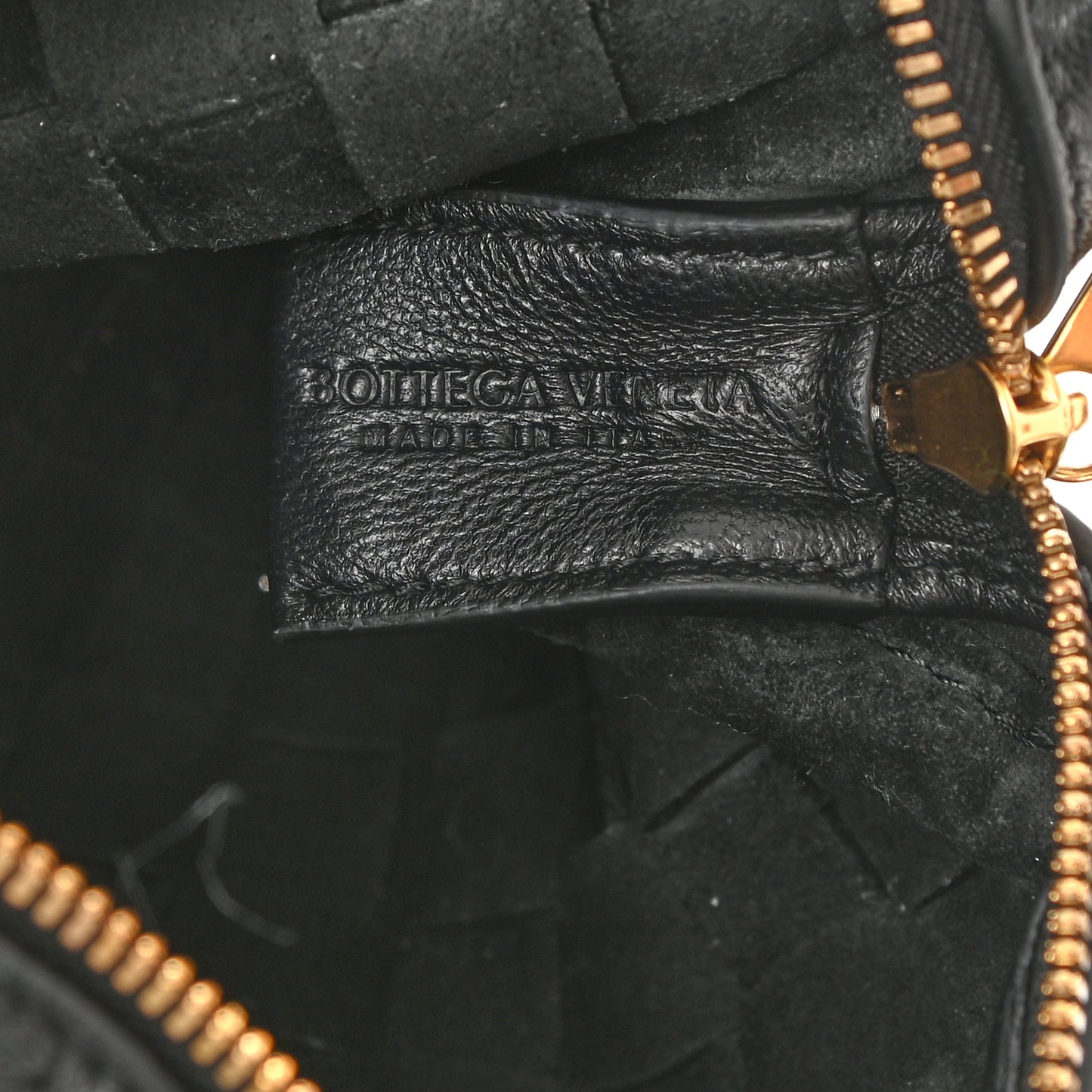Nappa Intrecciato Mini Loop Camera Bag Black
