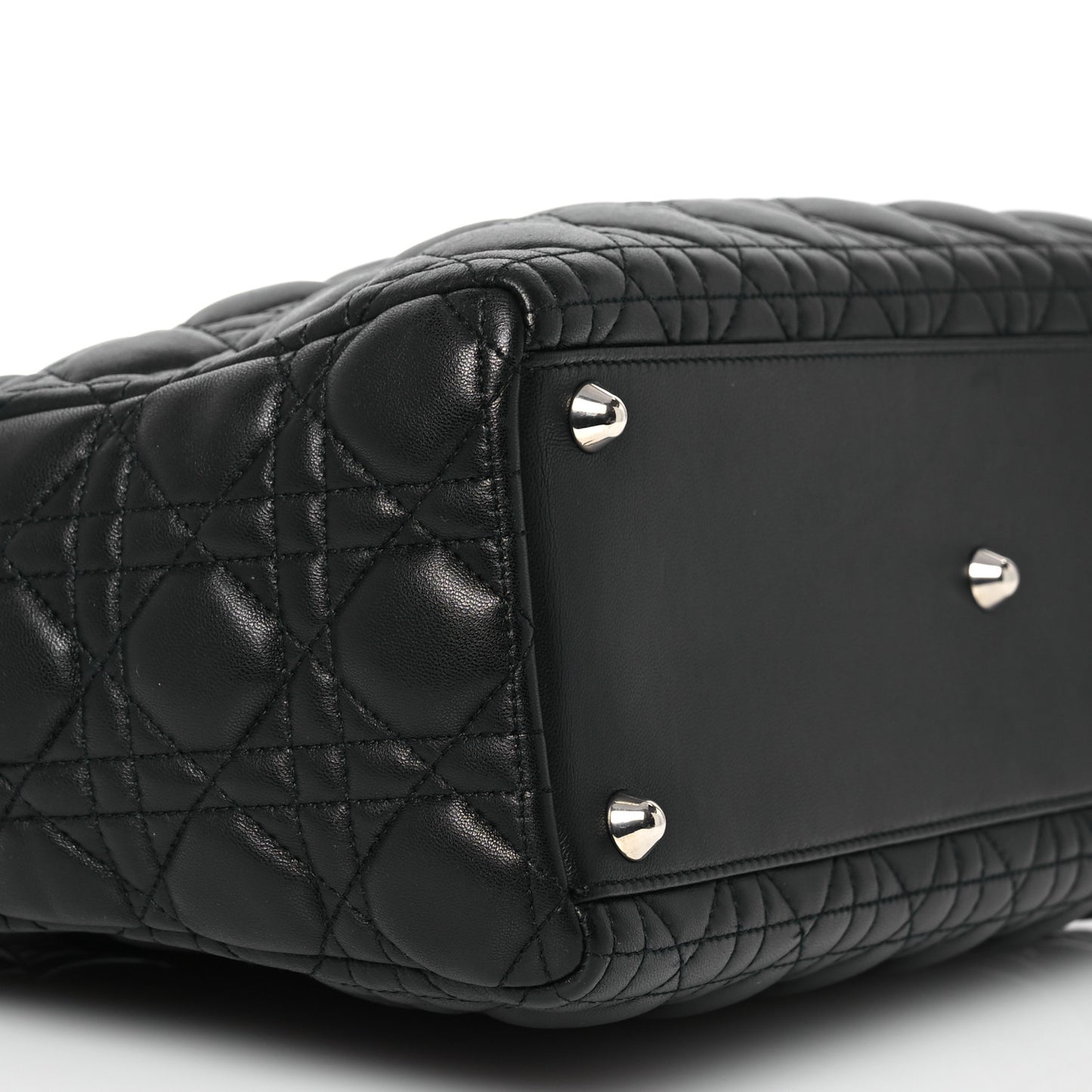 Lambskin Cannage Large Lady Dior Black