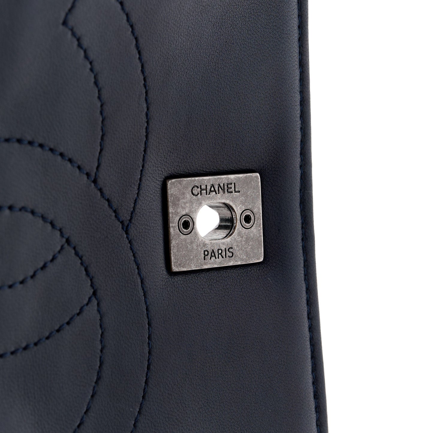 Lambskin Quilted Small Trendy CC Dual Handle Flap Bag Navy