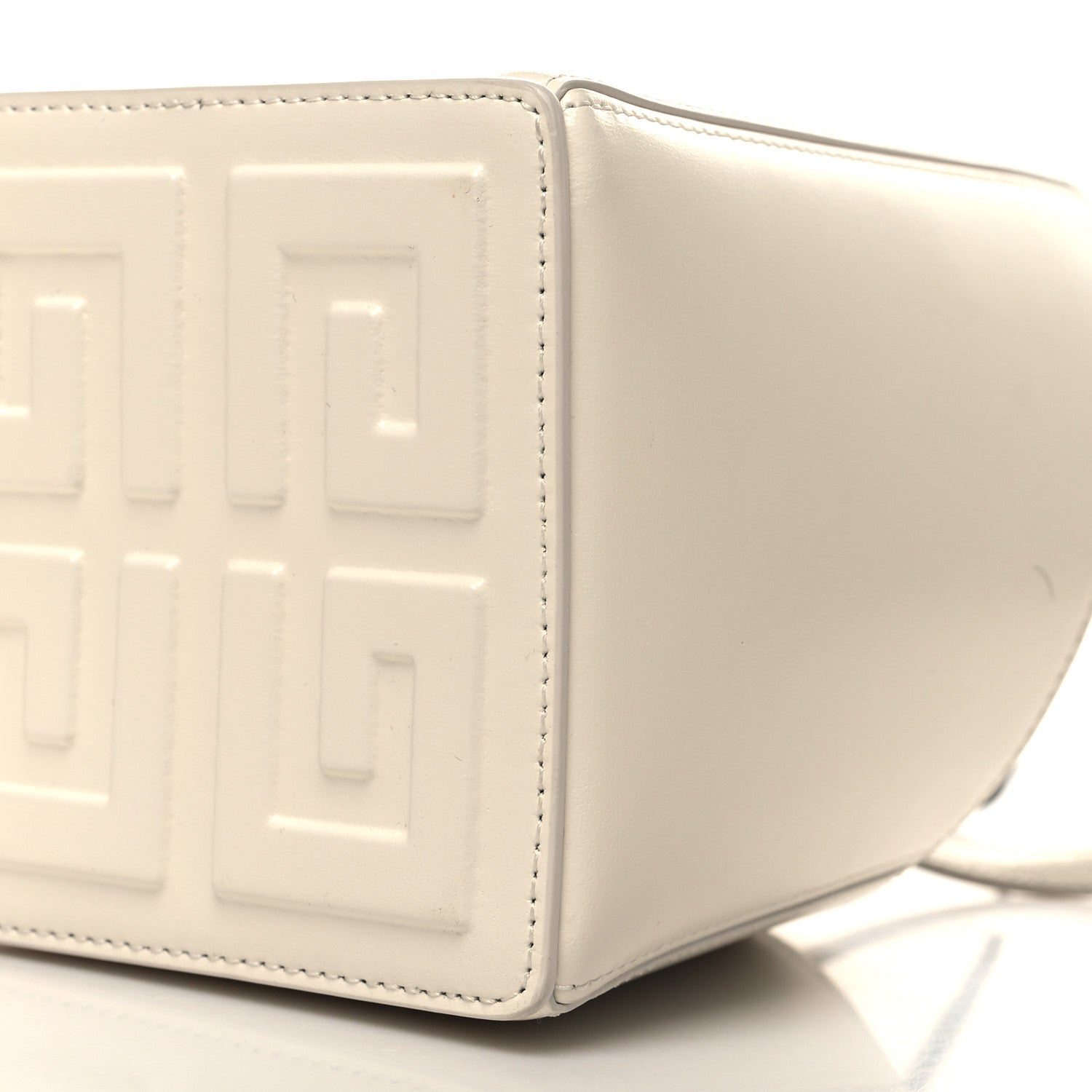 Givenchy Box Calfskin Mini Cut Out Crossbody Bag Ivory 9 of 9