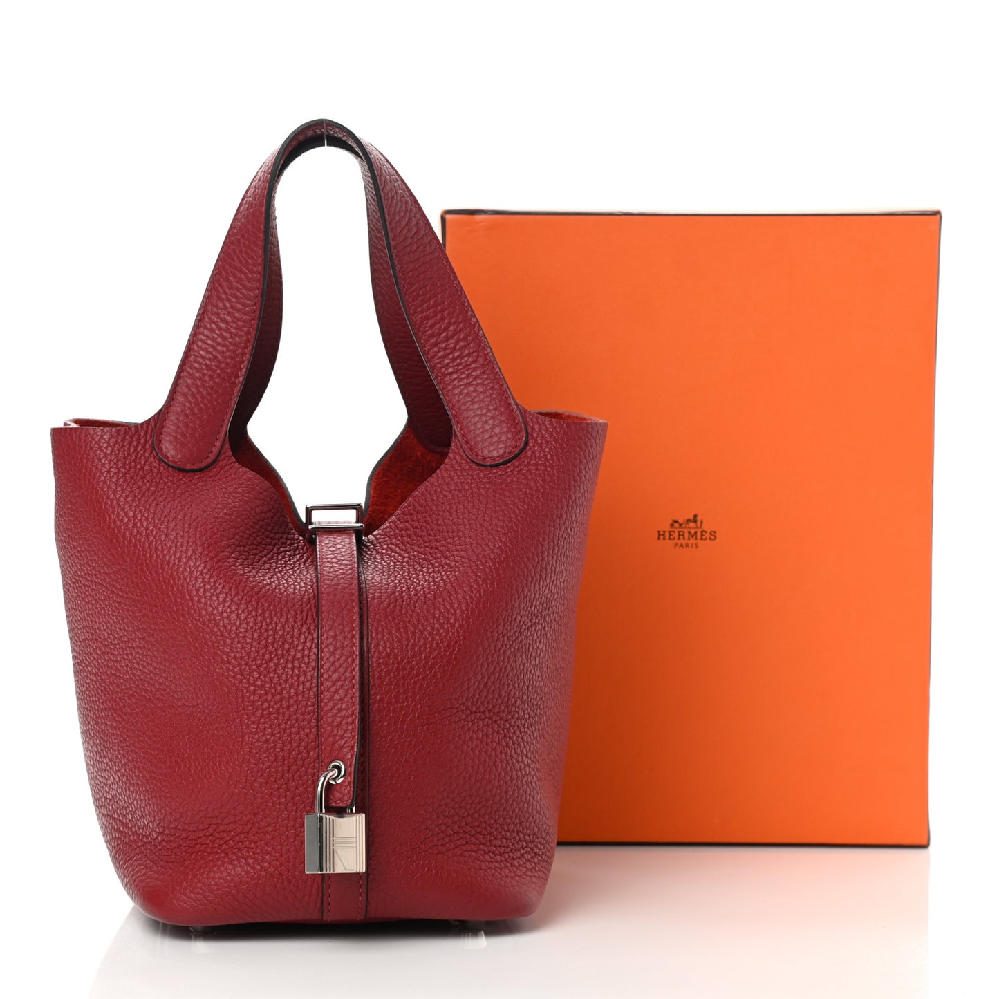 Taurillon Clemence Picotin Lock 18 Rouge Grenat