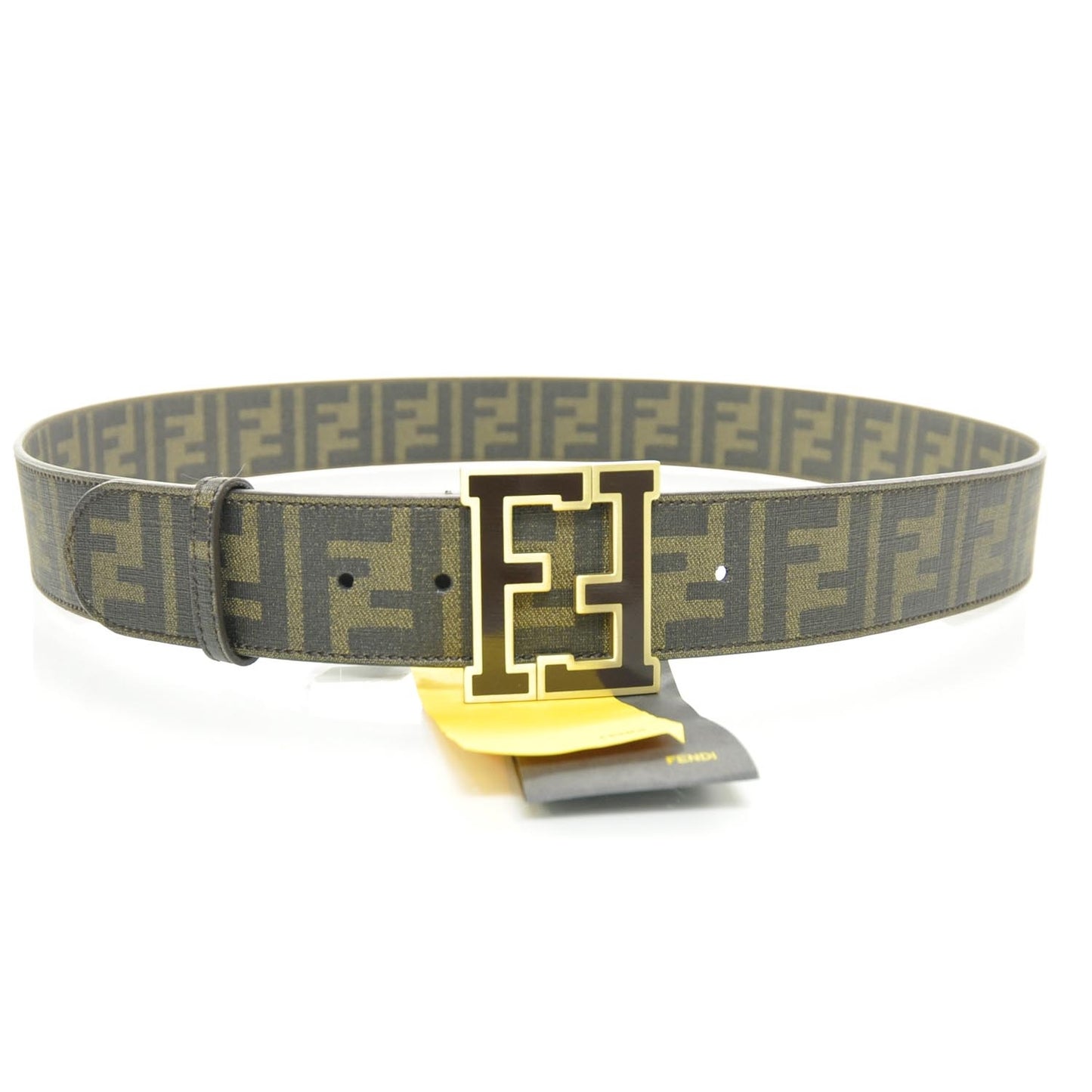 Zucca Spalmati FF Buckle Belt 115 46 Tobacco