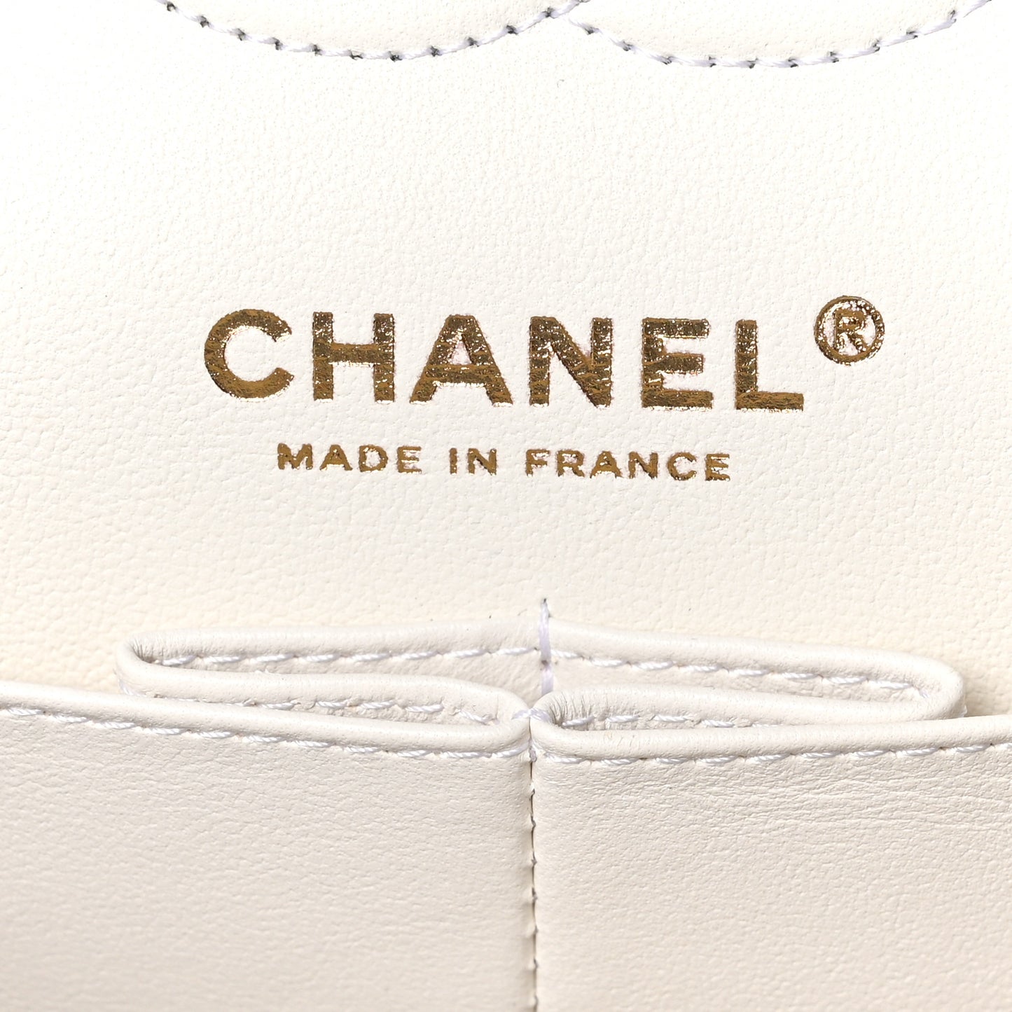 Caviar Quilted Small Double Flap White