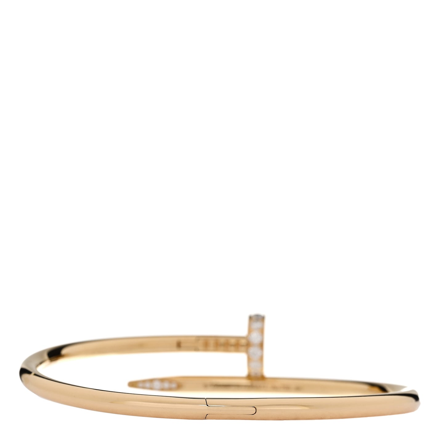 18K Yellow Gold Diamond Juste Un Clou Bracelet 17