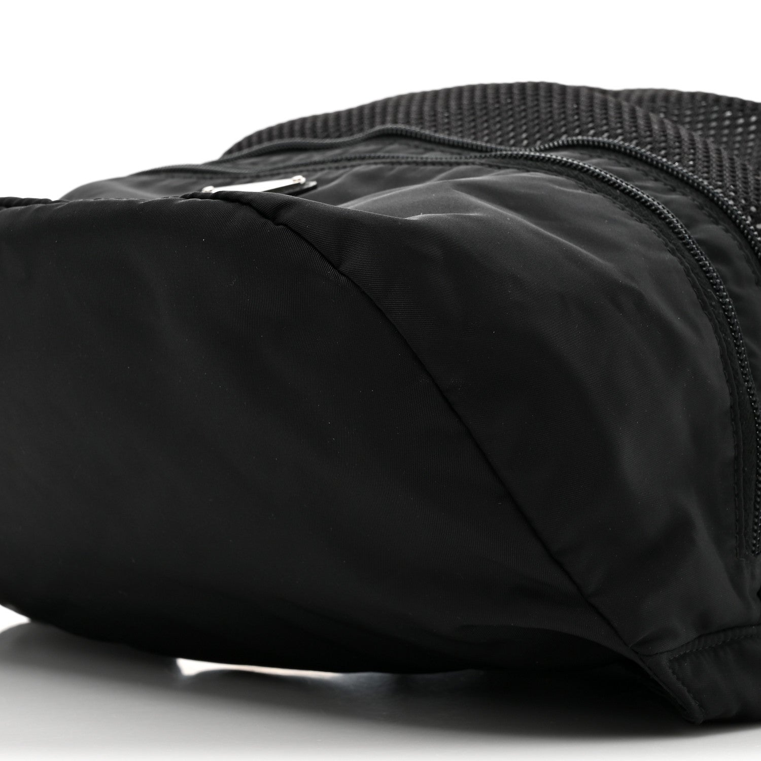 Prada Re-Nylon Saffiano Convertible Belt Bag Black 14 of 17