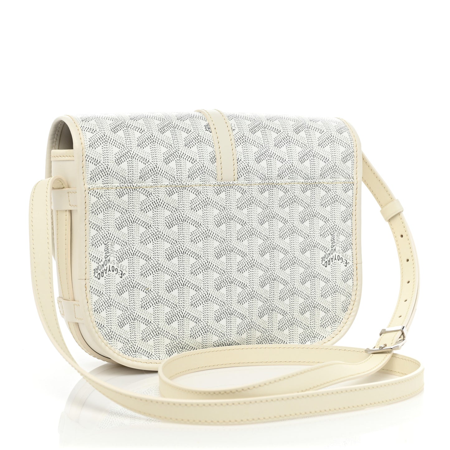 Goyardine Belvedere II PM Messenger Bag White