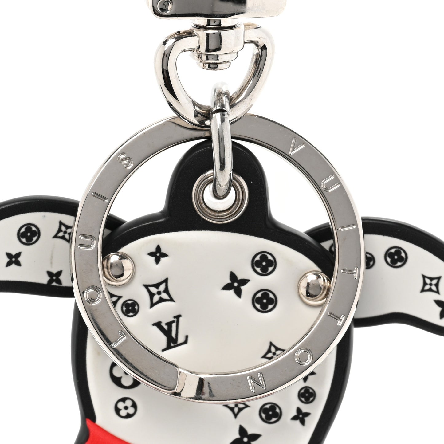 Calfskin Dalmata Bag Charm Key Holder