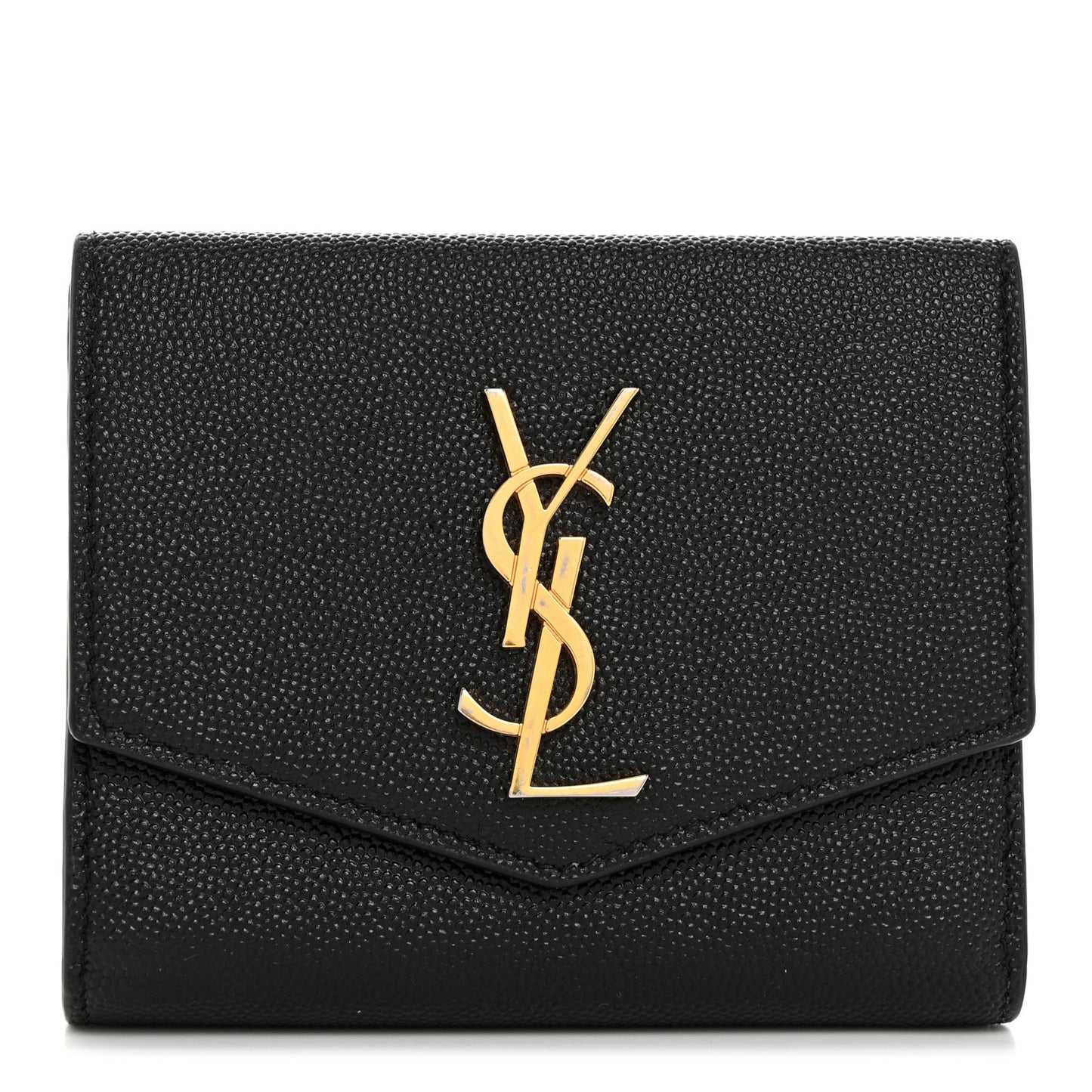 Grain De Poudre Monogram Bi-Fold Wallet Black
