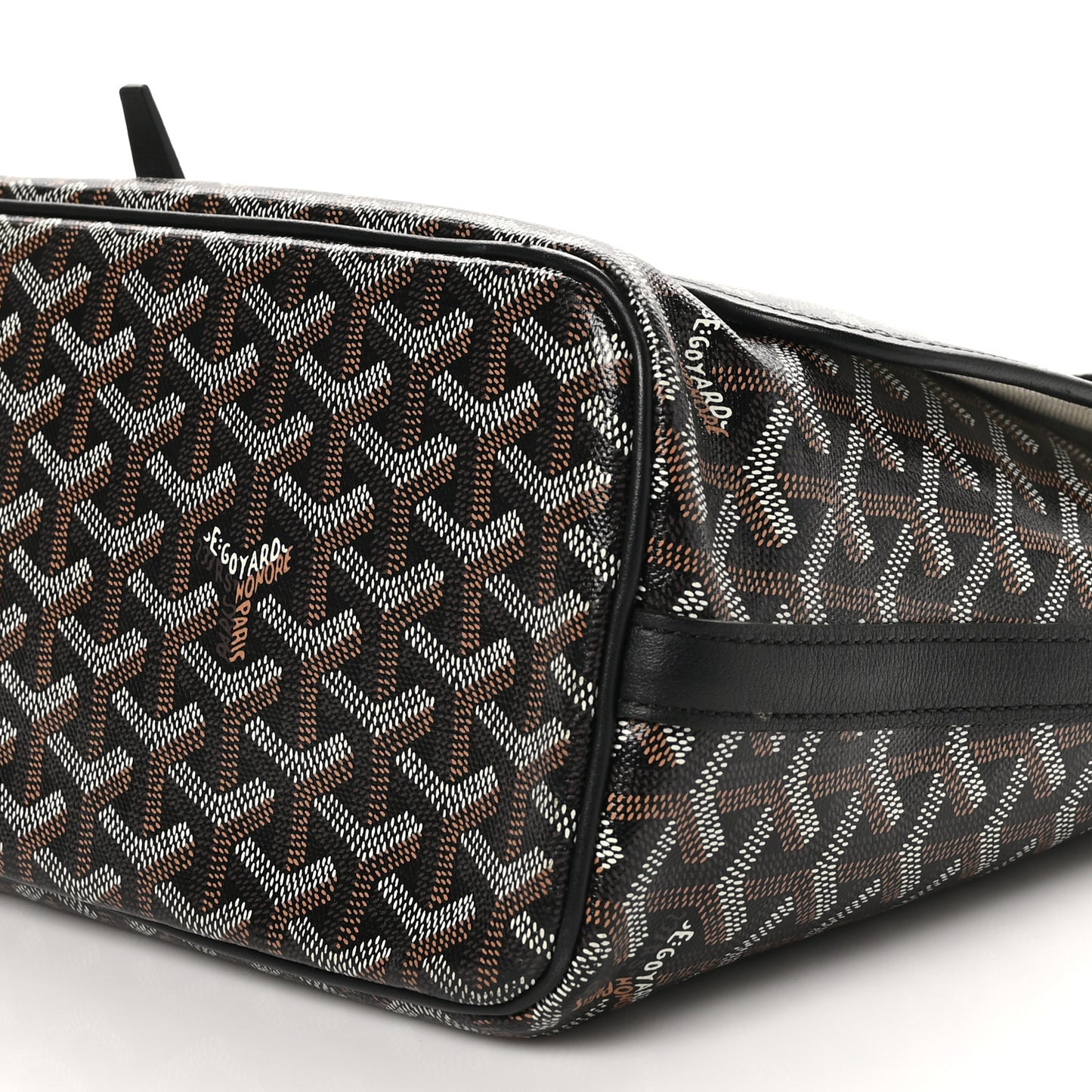 Goyardine Capetien Messenger Bag Black