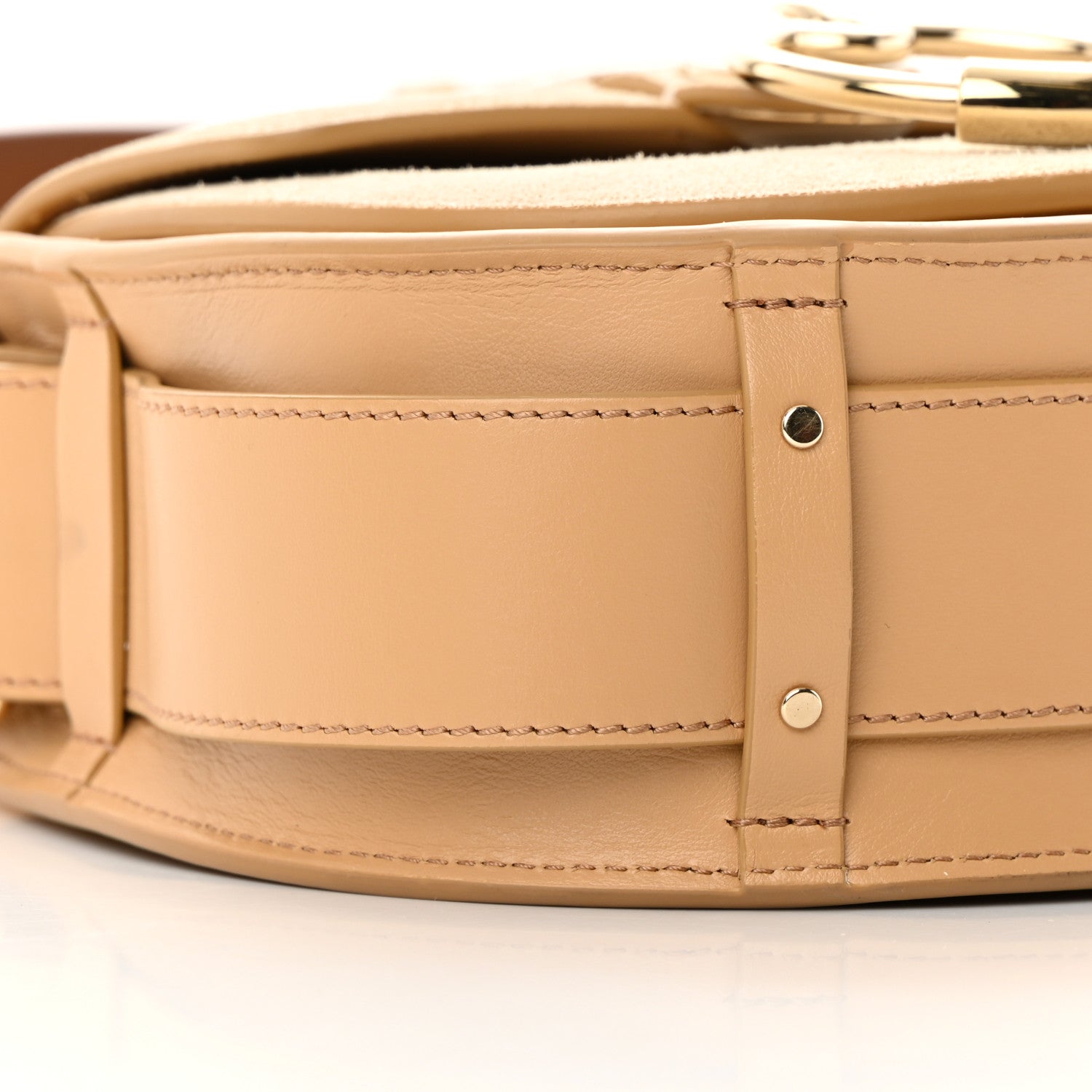 Chloe Calfskin Suede Small Tess Bag Soft Tan 9 of 22