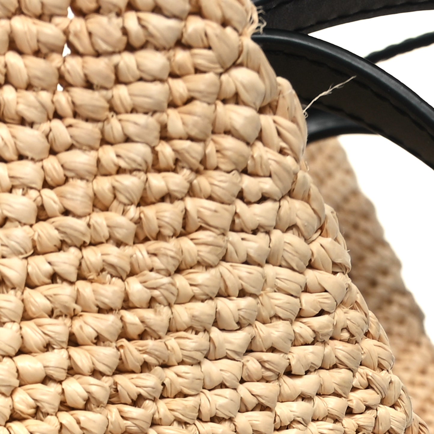 Raffia Calfskin Medium Puzzle Fold Tote Natura