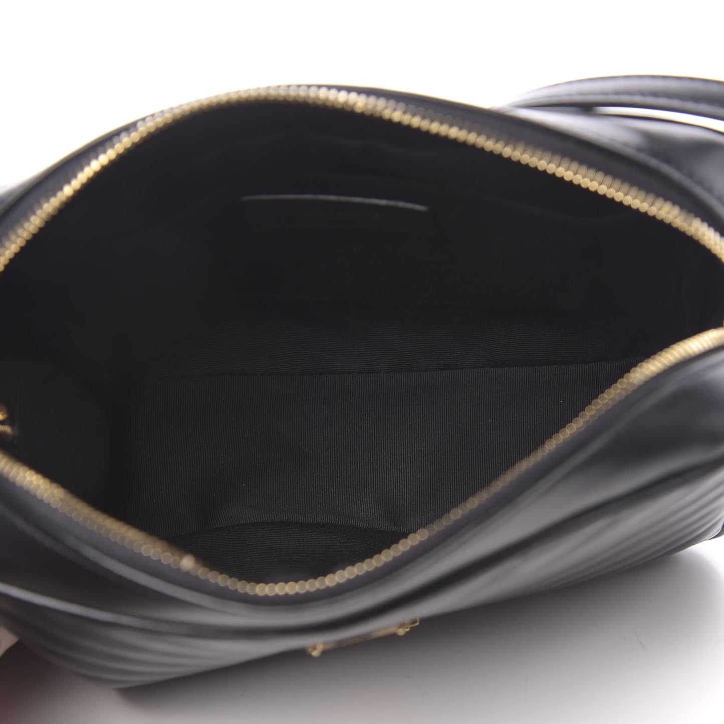 Calfskin Matelasse Monogram Lou Camera Bag Black