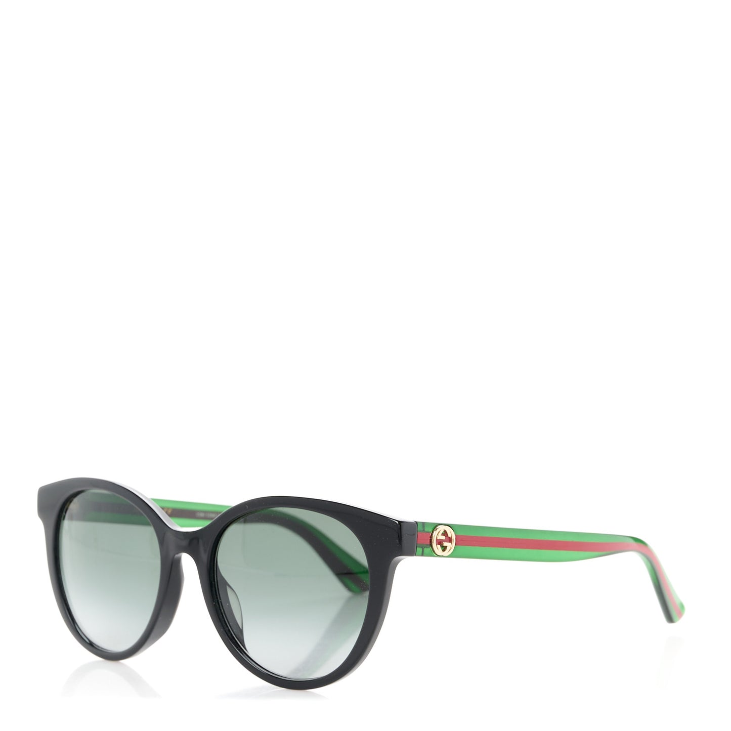 Acetate Round Web Sunglasses GG0702S Black