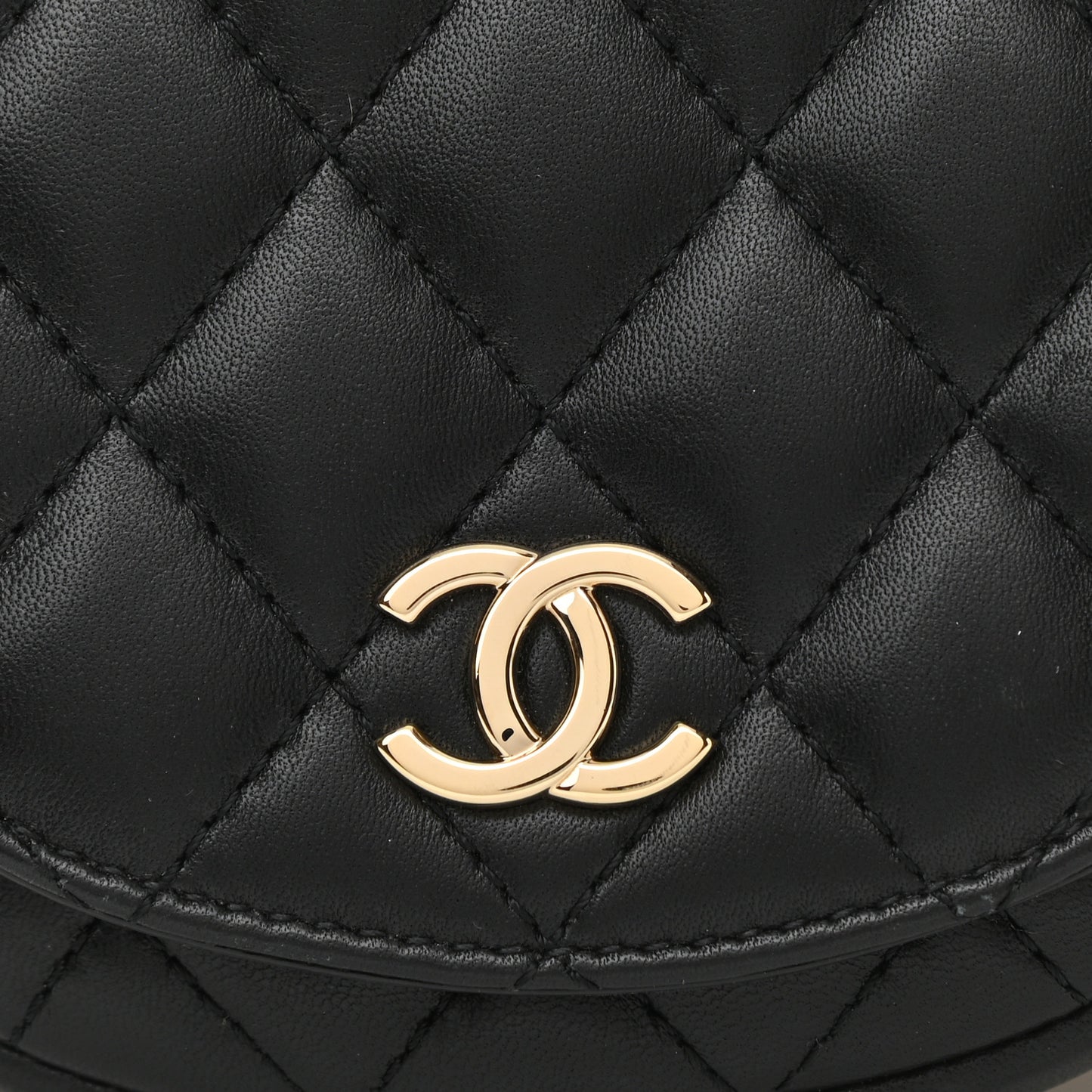 Lambskin Quilted Side Packs White Black