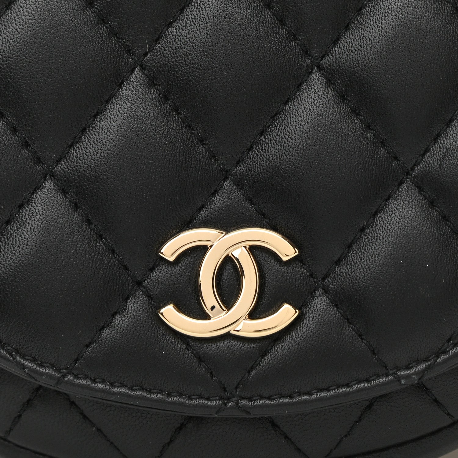 Chanel Lambskin Quilted Side Packs White Black 5 of 17