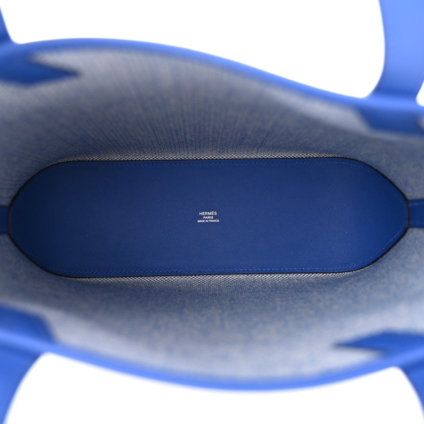 Swift H Canvas Cabas H En Biais 27 Bleu Royal Ecru