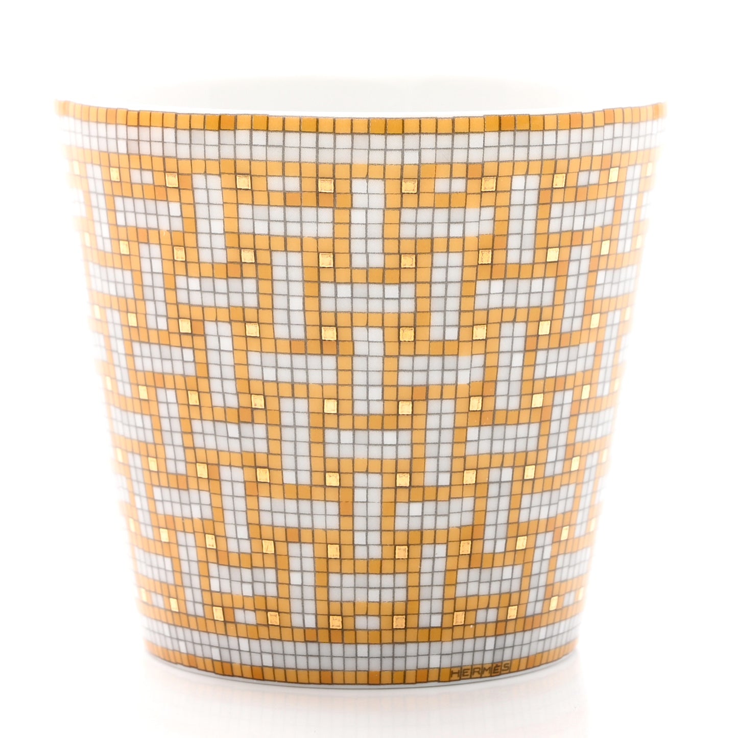 Porcelain Mosaique Au 24 Porcelain Candle Tumbler Gold
