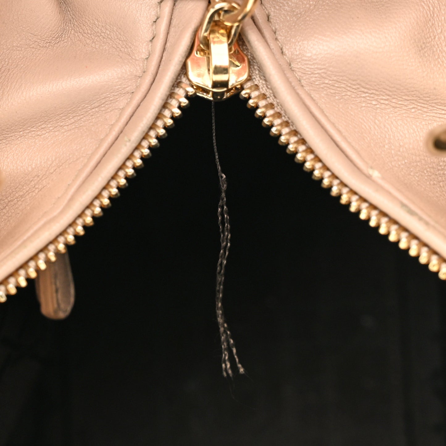 Lambskin Cannage Medium Lady Dior Beige