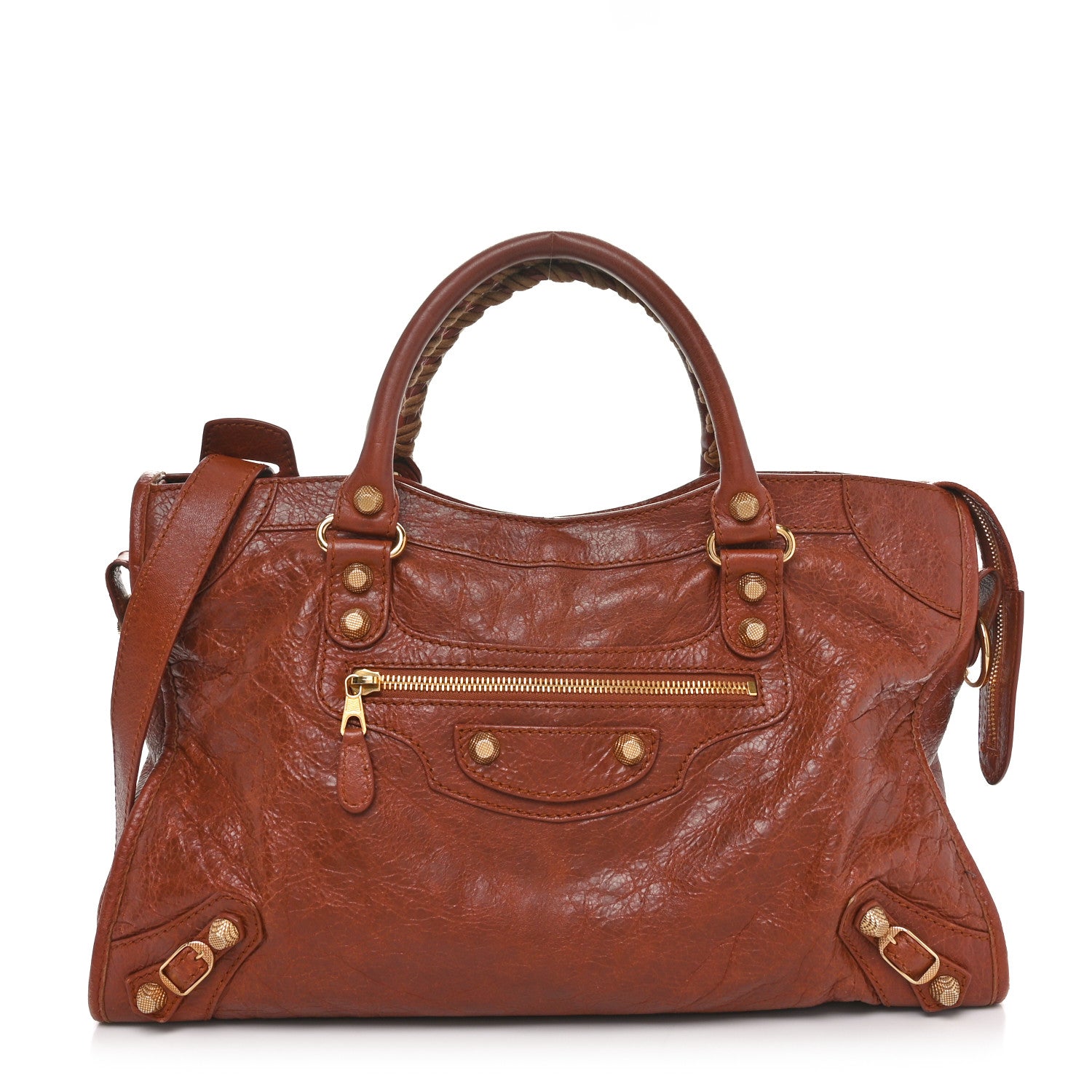 Balenciaga Agneau Giant 12 Gold Hardware City Cognac 1663403