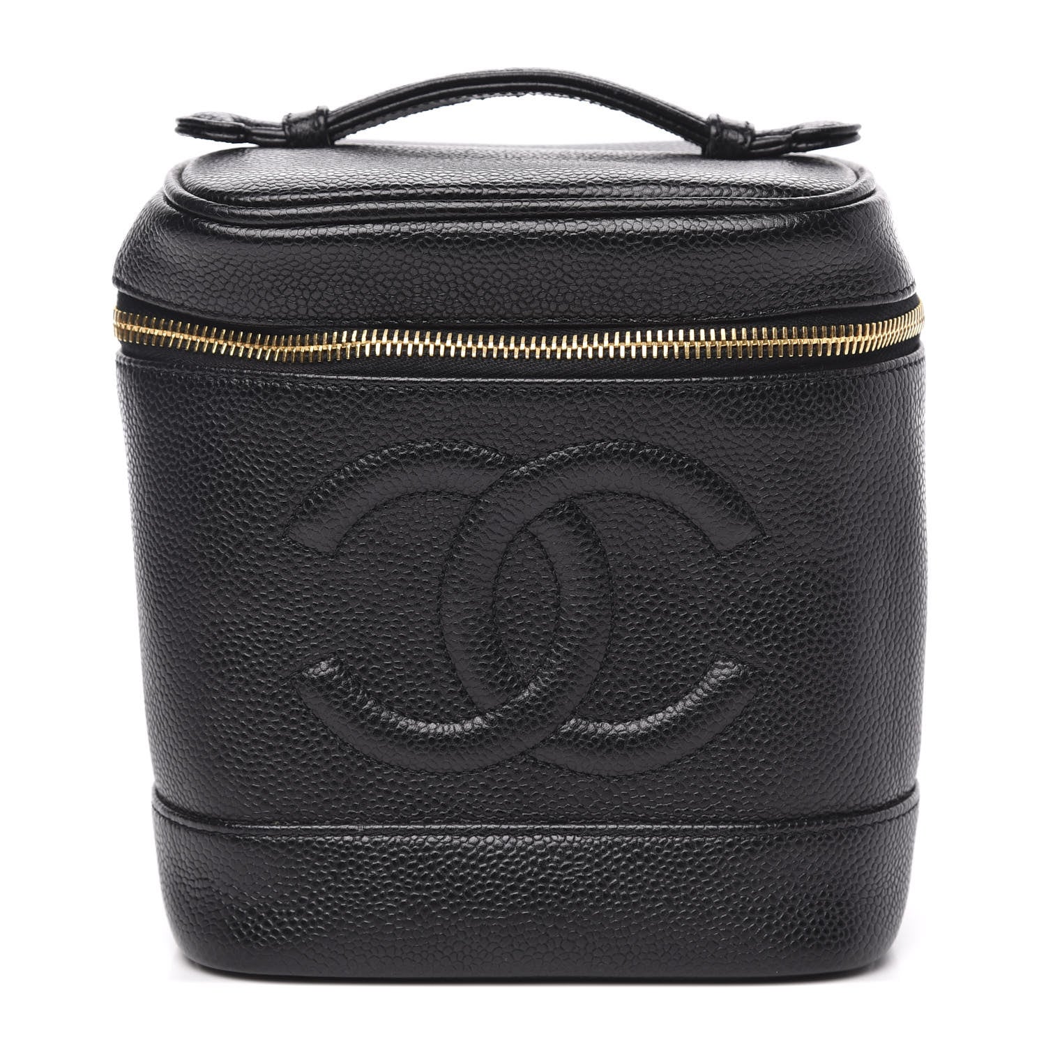 Chanel Caviar Vanity Cosmetic Case Black 1 of 11