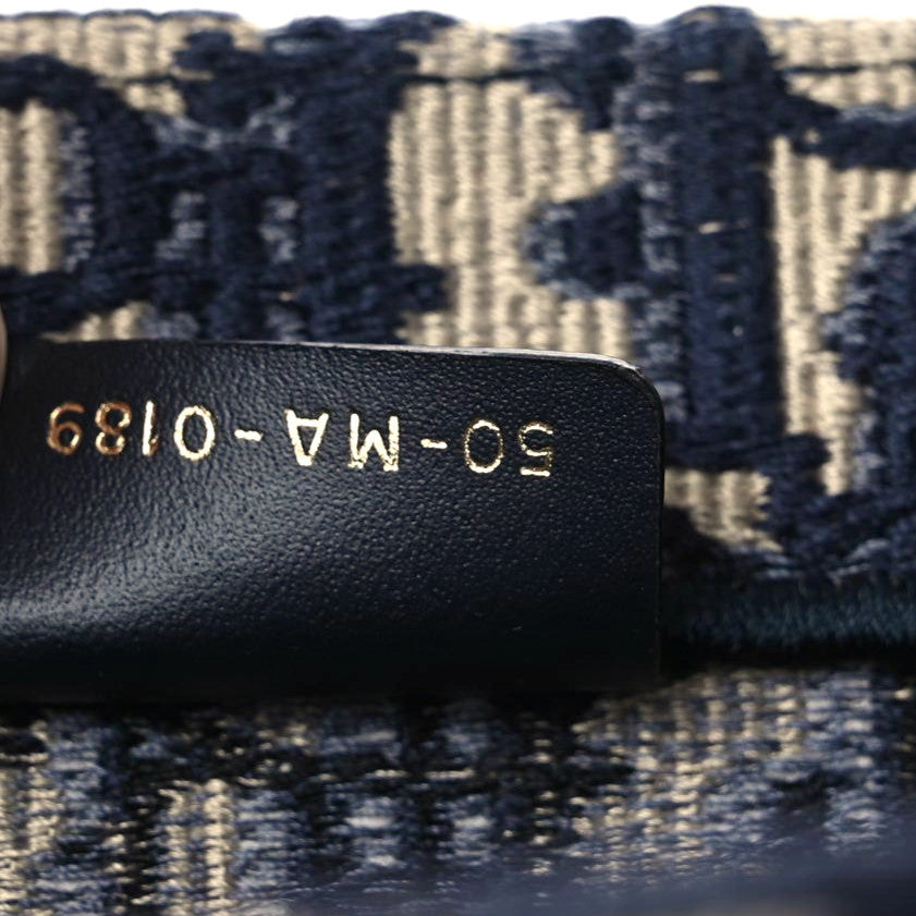 Oblique Book Tote Blue Multicolor