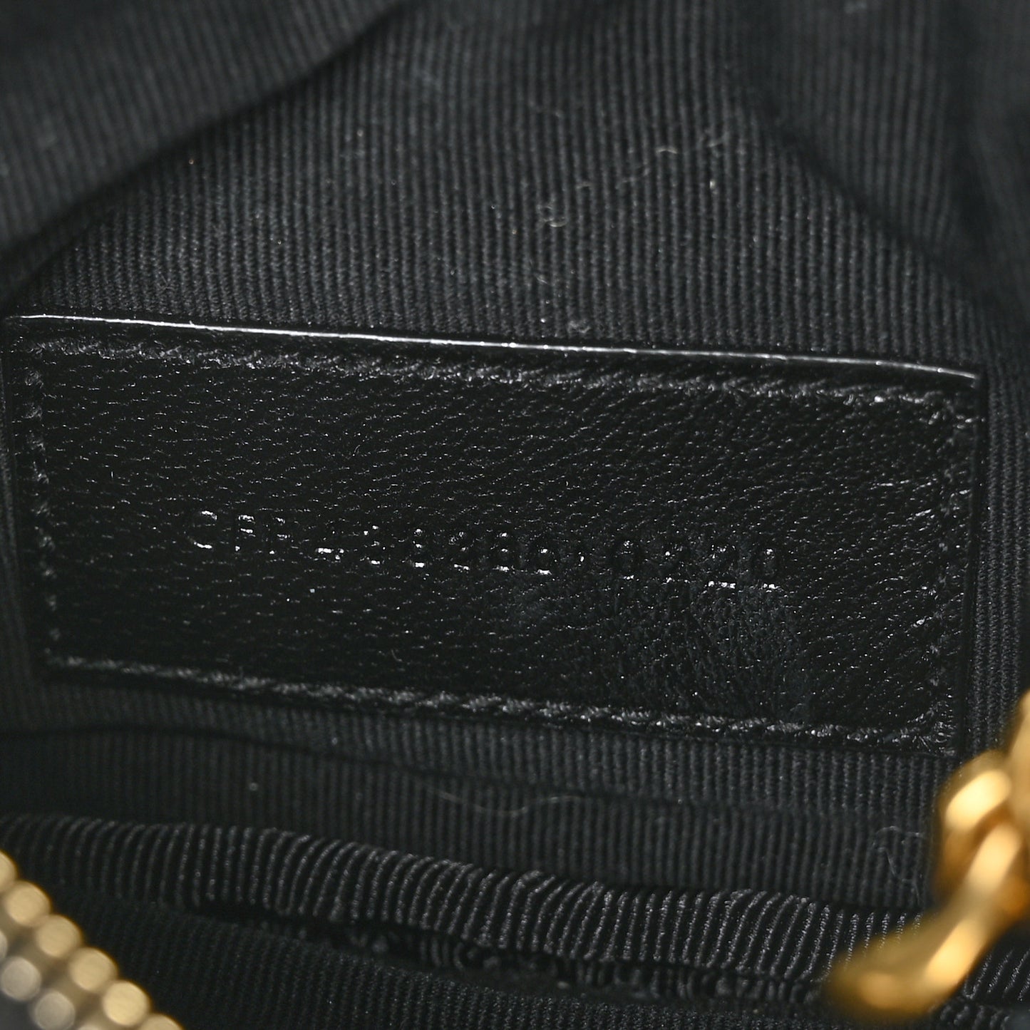 Calfskin Matelasse Monogram Key Pouch Black