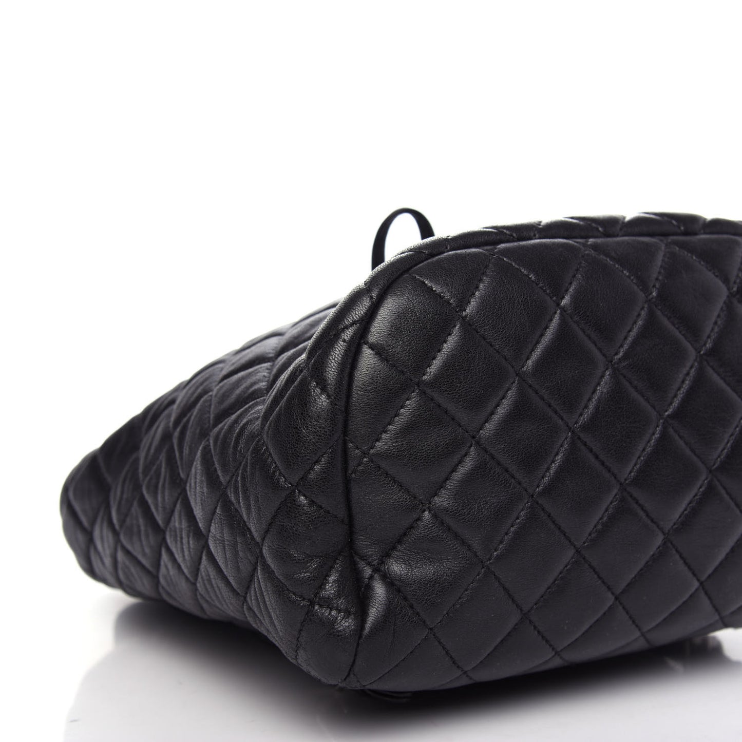 Lambskin Quilted Small Urban Spirit Backpack Black