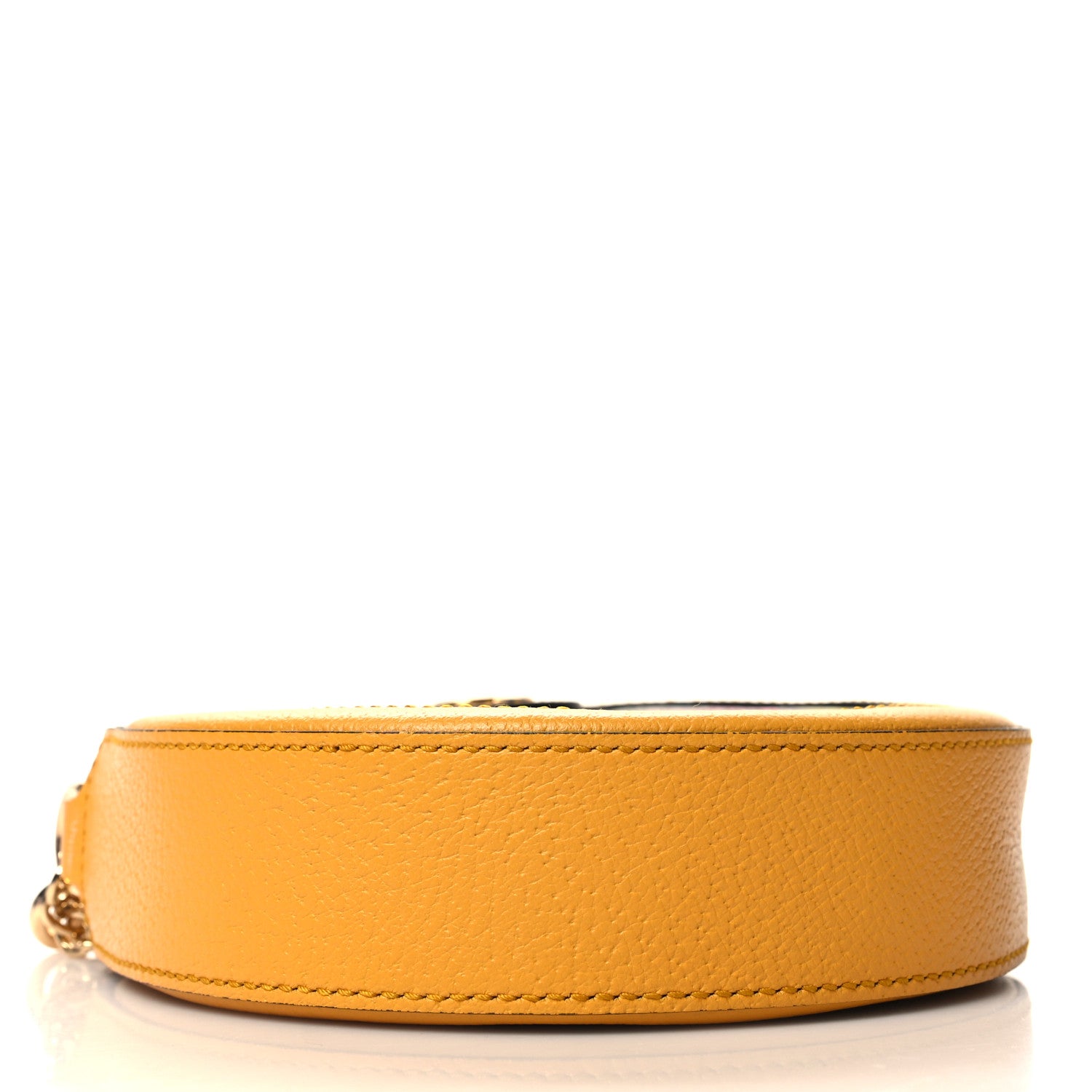 Gucci GG Supreme Monogram Flora Web Mini Ophidia Round Shoulder Bag Beige Multicolor Crop 4 of 11