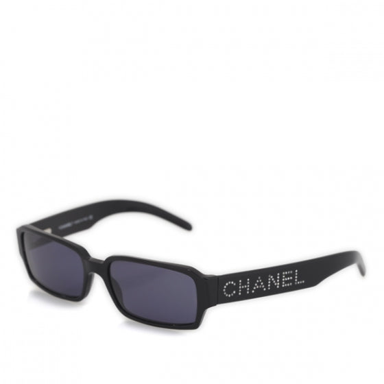 CHANEL ロゴストーン 5060 B Chanel Crystal Sunglasses 5060-B Black 19376 – FASHIONPHILE