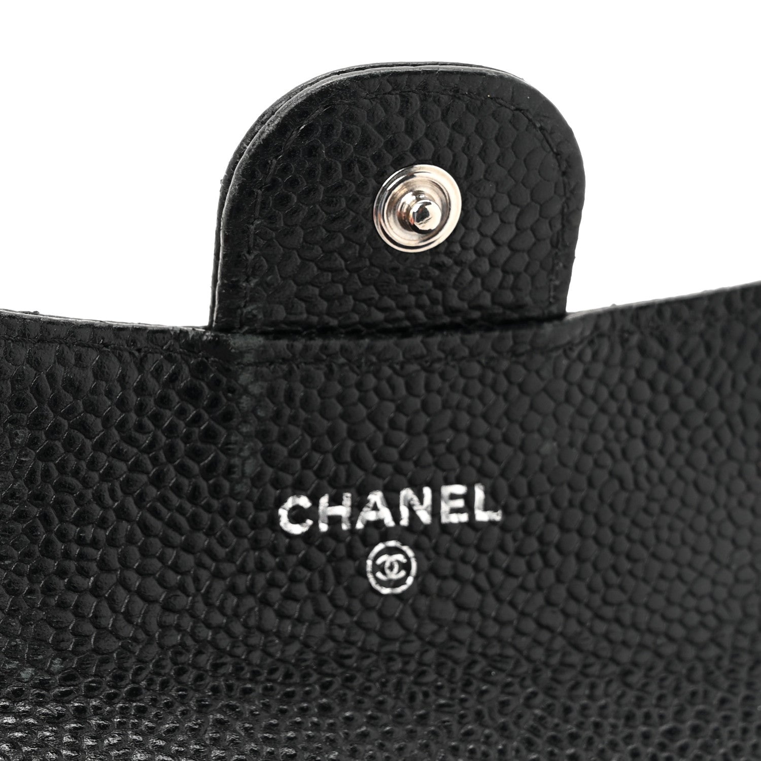 Chanel Caviar Quilted Flap Card Holder Wallet Black 8 of 12