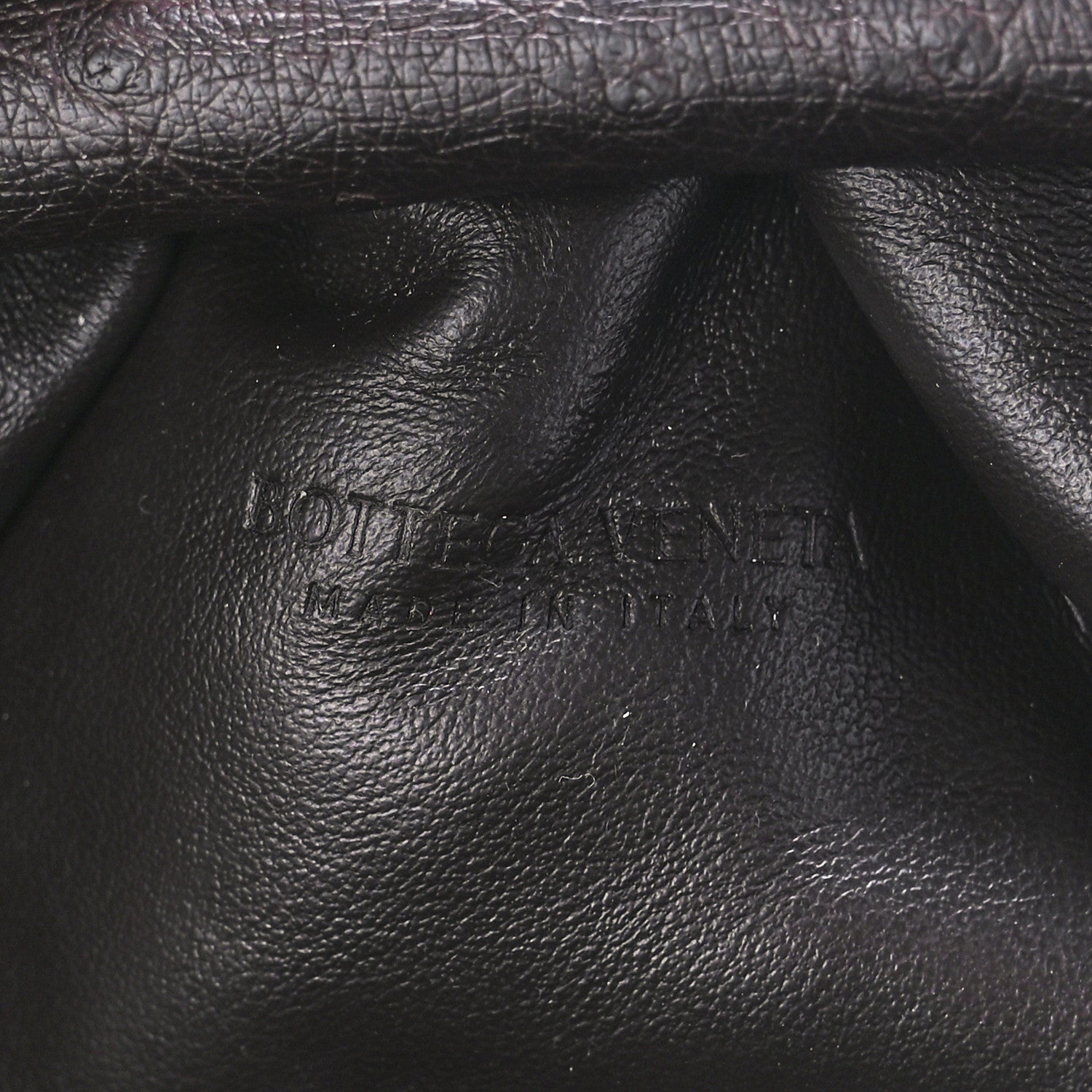 Bottega Veneta Ostrich The Mini Pouch Fondente 6 of 12