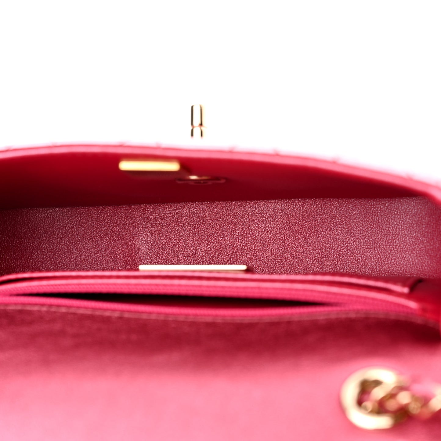 Mirror Calfskin Metallic Lambskin Quilted Hollywood Boulevard Mini Flap With Star Coin Purse Pink