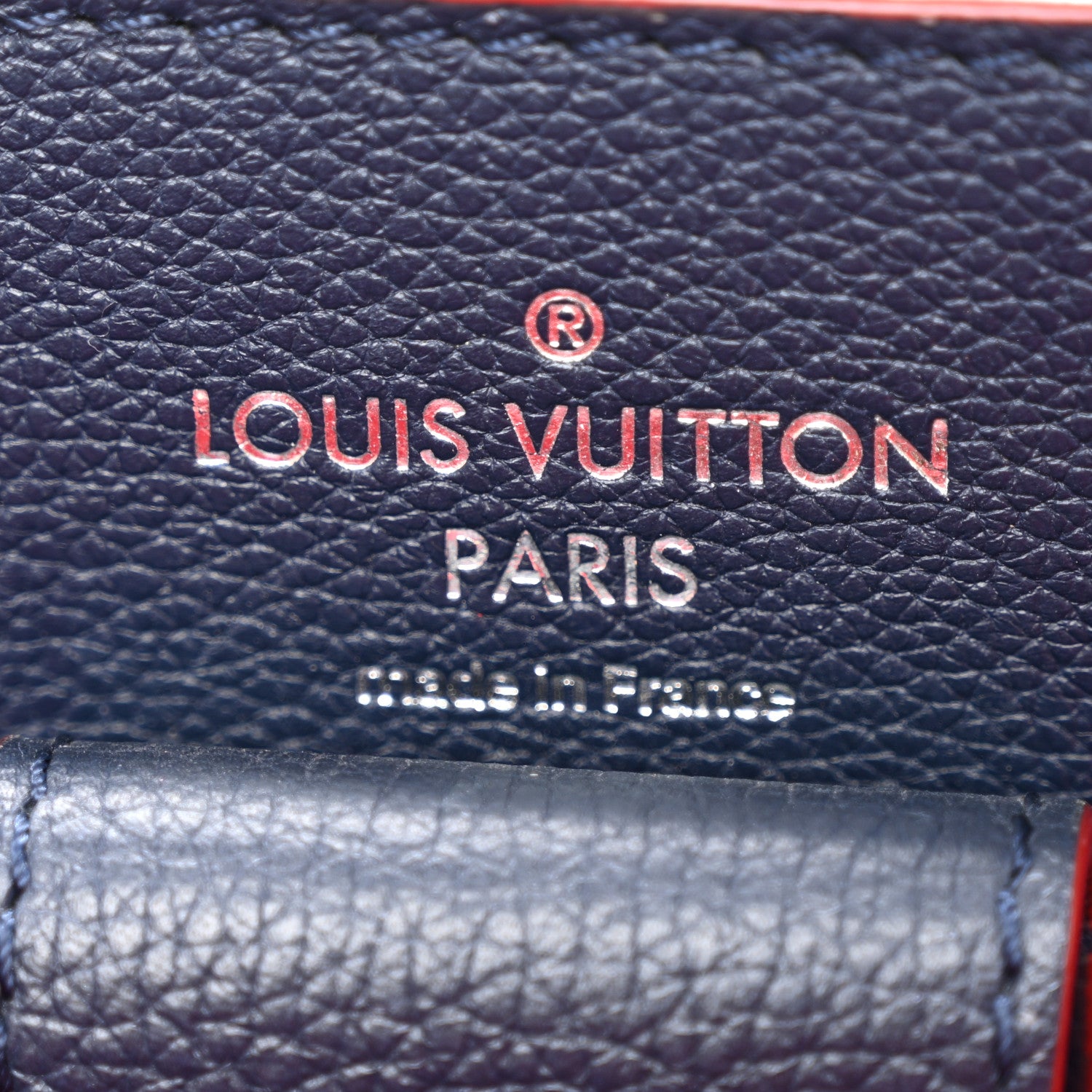 Louis Vuitton Soft Calfskin Braided Lockme Bucket Marine Rouge 6 of 11