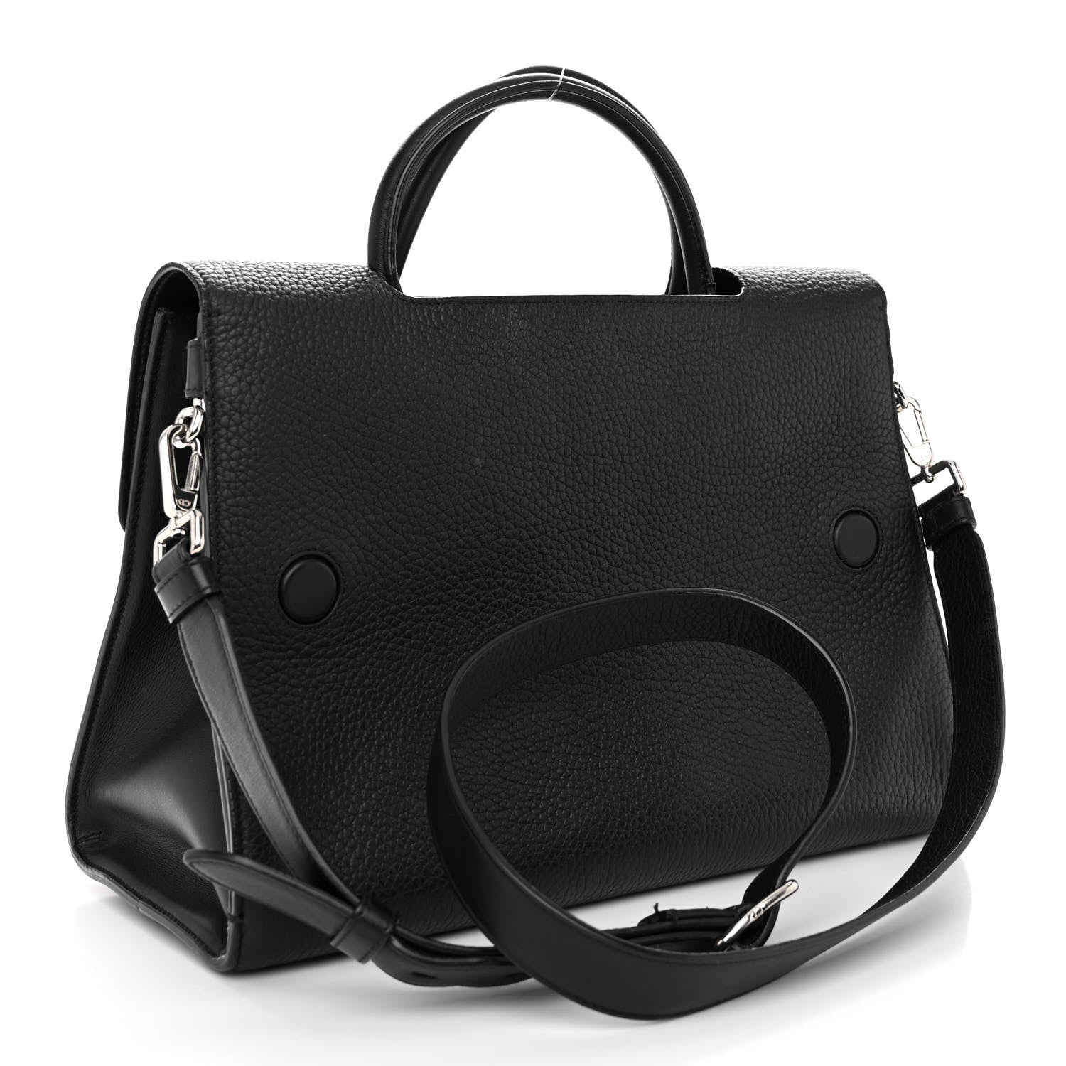 Christian Dior Grained Calfskin Medium Diorever Flap Black 3 of 11