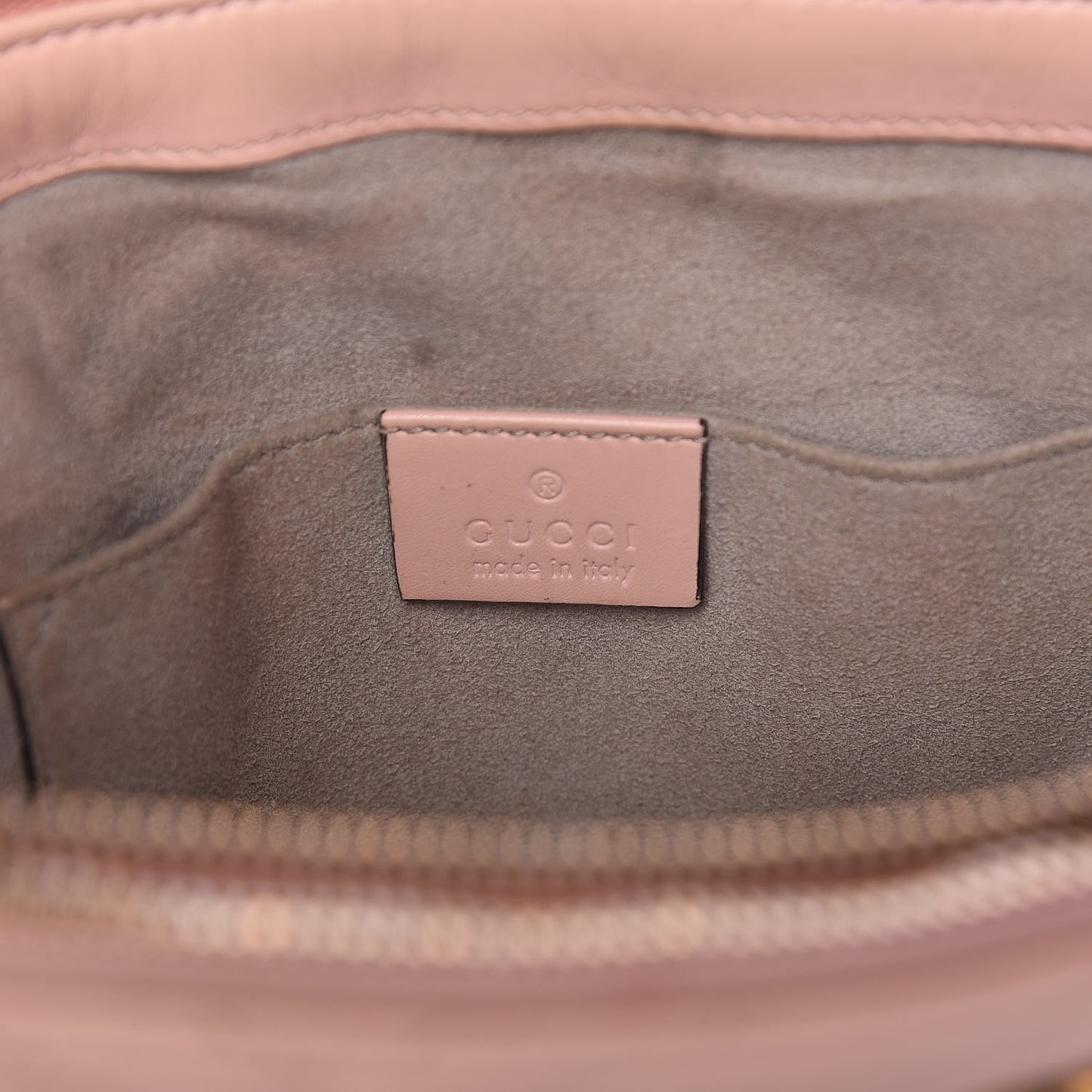 Calfskin Matelasse GG Marmont Double Zip Chain Bag Perfect Pink