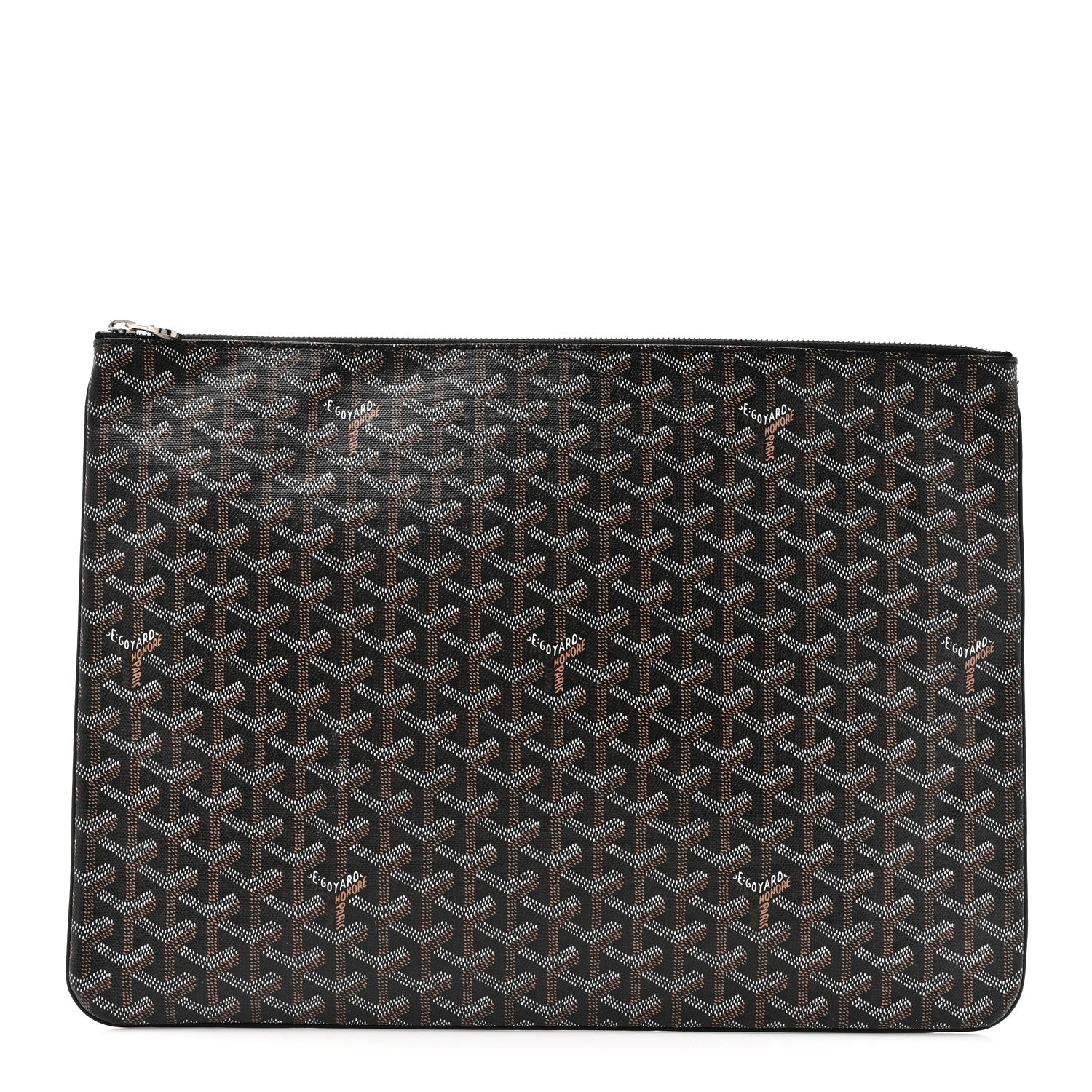 Goyard Goyardine Senat Pochette GM Black 1858665 – FASHIONPHILE