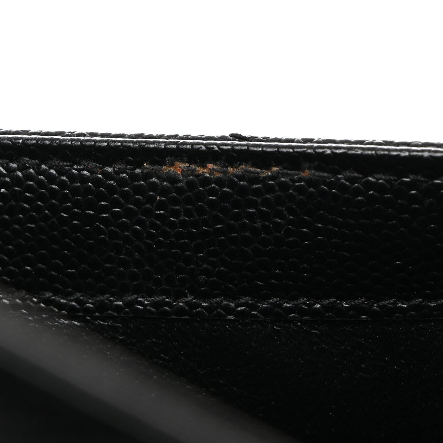 Grain De Poudre Matelasse Chevron Monogram Chain Wallet Black