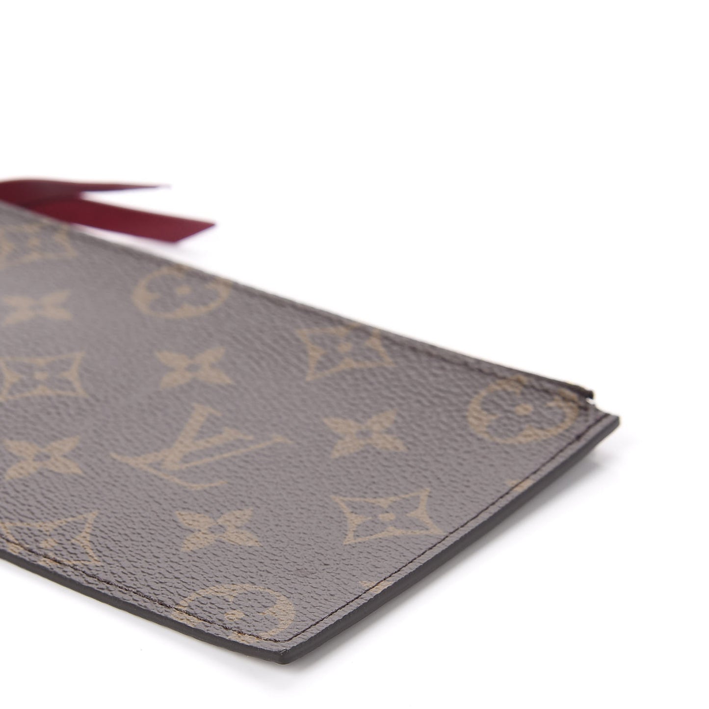 Monogram Felicie Chain Wallet Zippered Insert Fuchsia