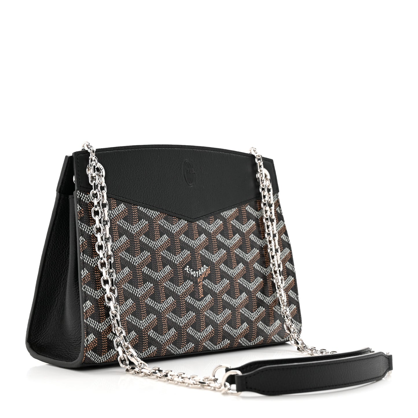Goyardine Mini Rouette Structure Black